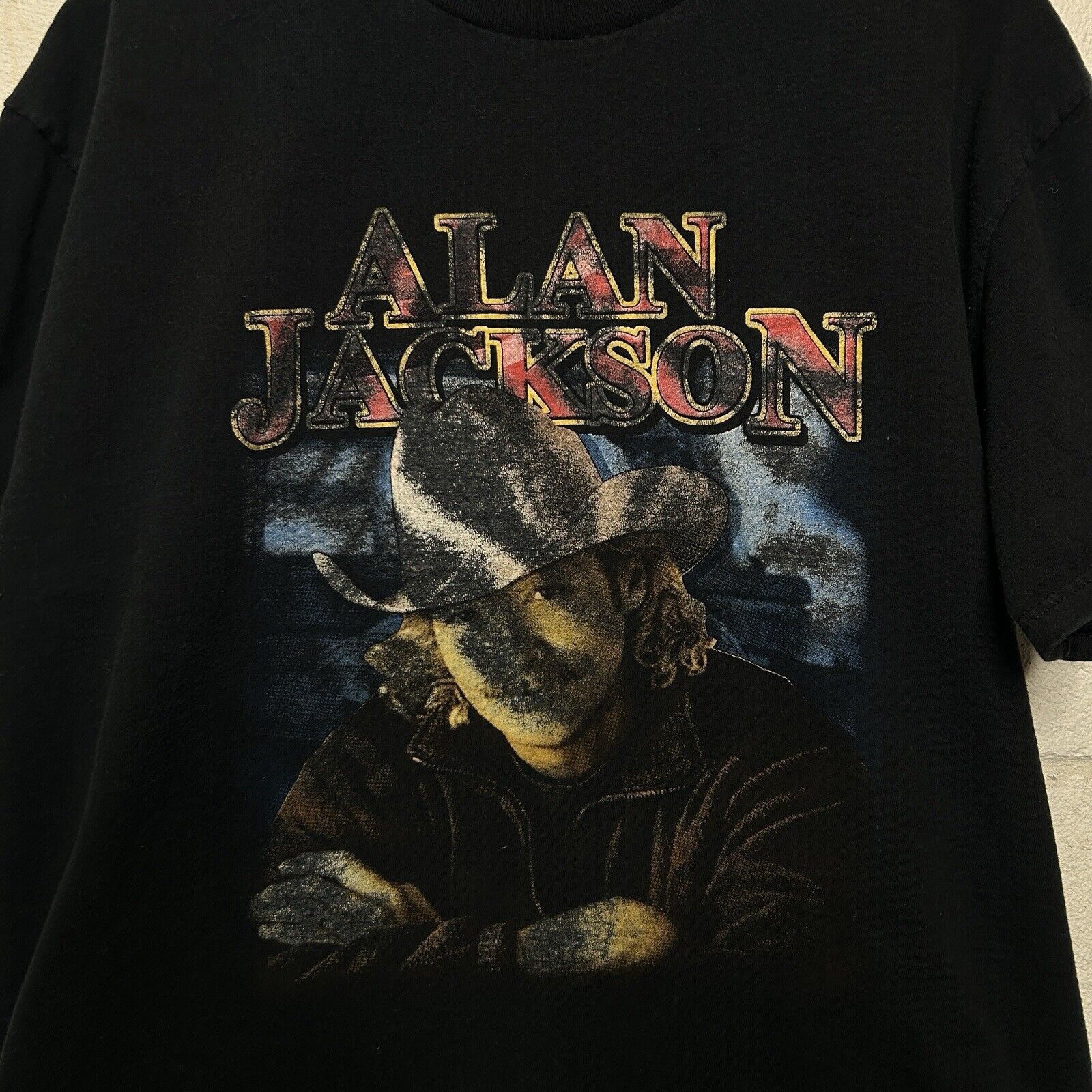 Fruit Of The Loom Vintage Alan Jackson 2004 Tour Greatest Hits Promo Tee Size US XL / EU 56 / 4 - 3 Thumbnail