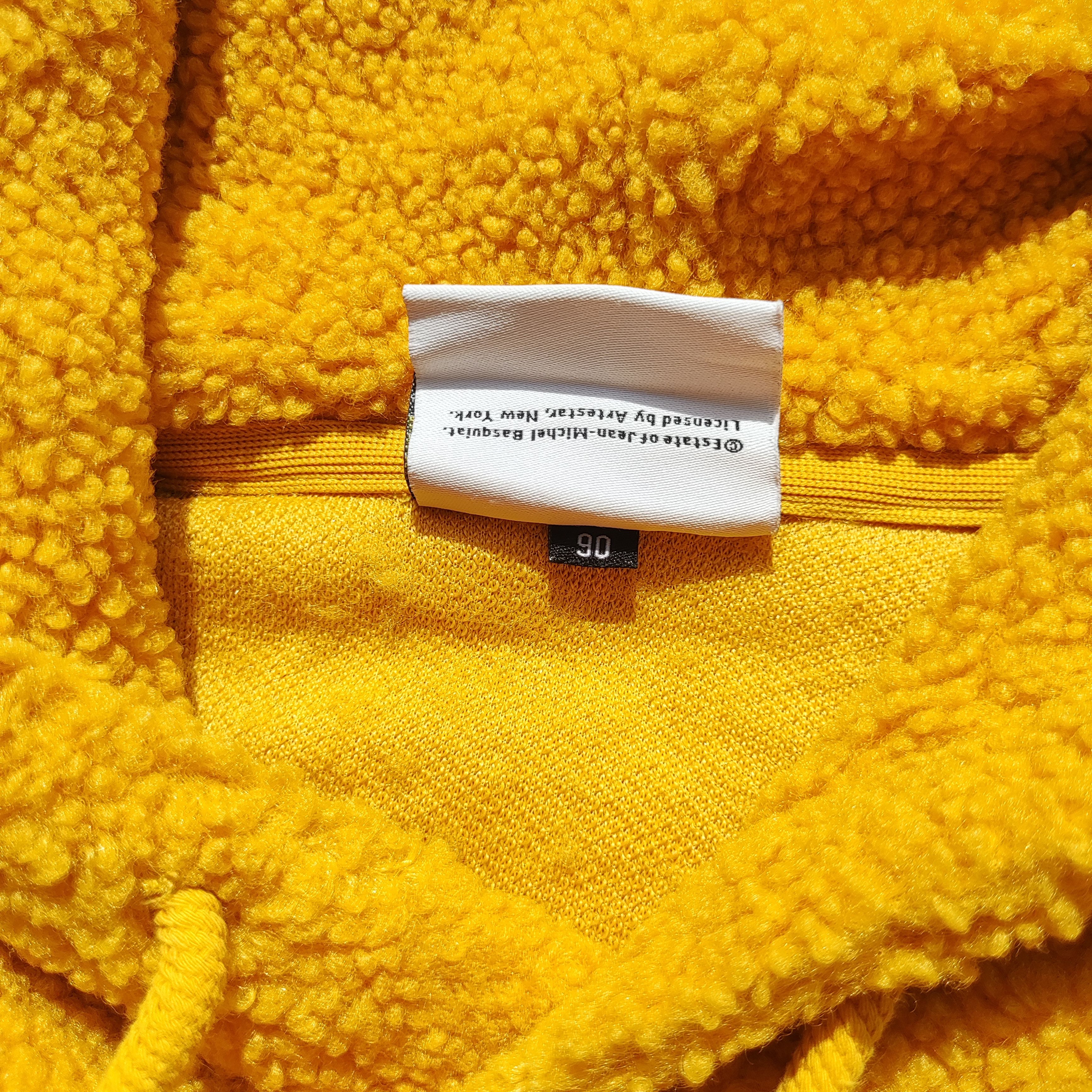 Jean-Michel Basquiat JMB x CLRIDE.n Yellow Sherpa Pullover Hoodie The Crown Logo Size US S / EU 44-46 / 1 - 6 Thumbnail
