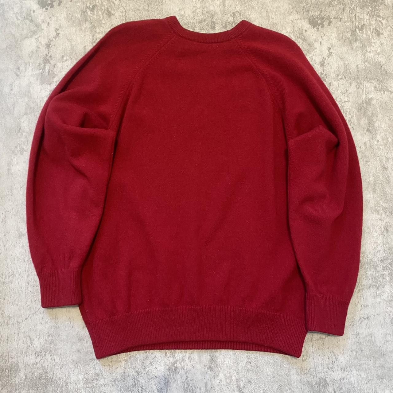 Lyle & Scott 100% Wool Red Vintage Lyle & Scott Sweater Boxy Size US L / EU 52-54 / 3 - 2 Thumbnail