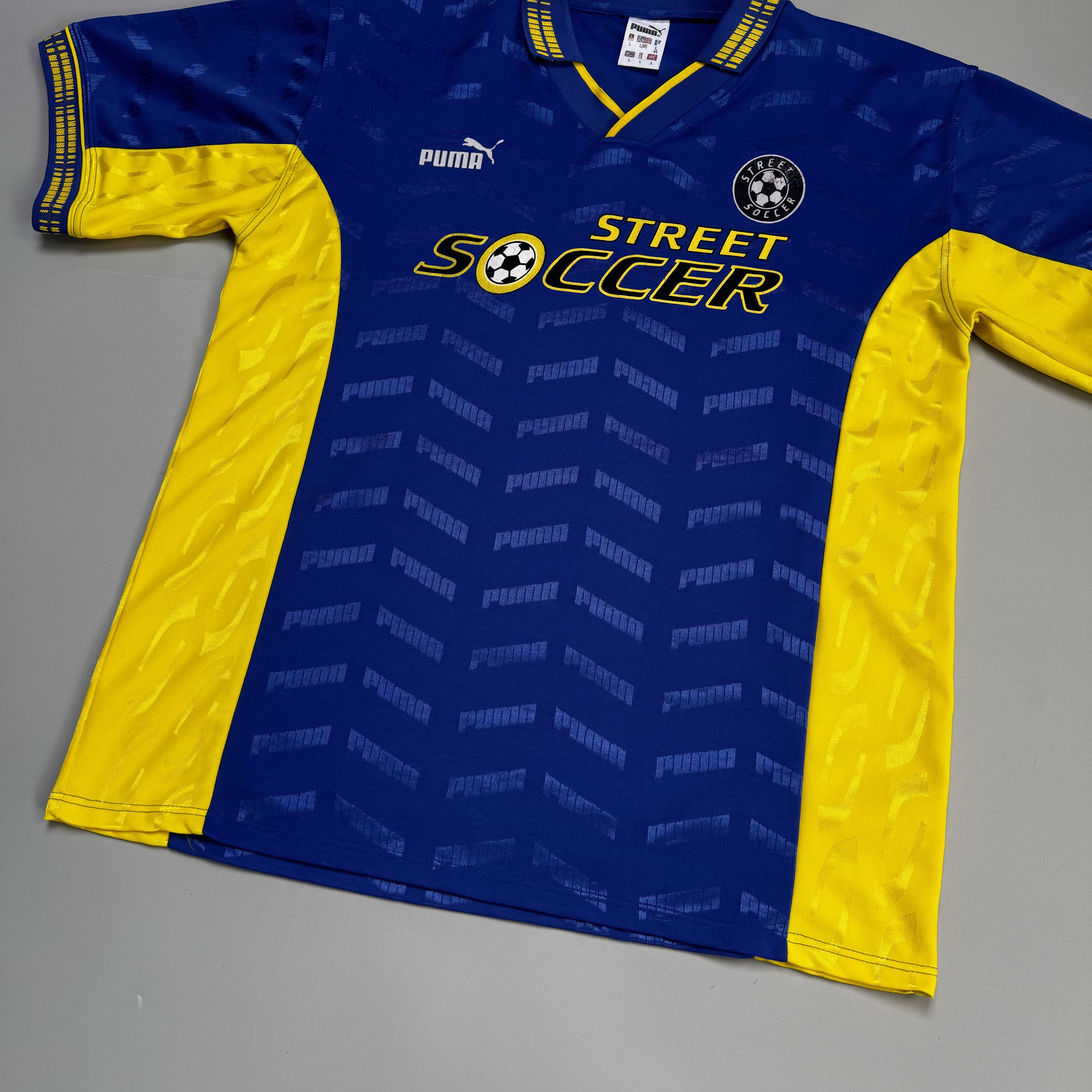 Puma × Vintage VINTAGE PUMA STREET SOCCER JERSEY FOOTBALL SHIRT BLOKECORE Size US L / EU 52-54 / 3 - 2 Thumbnail