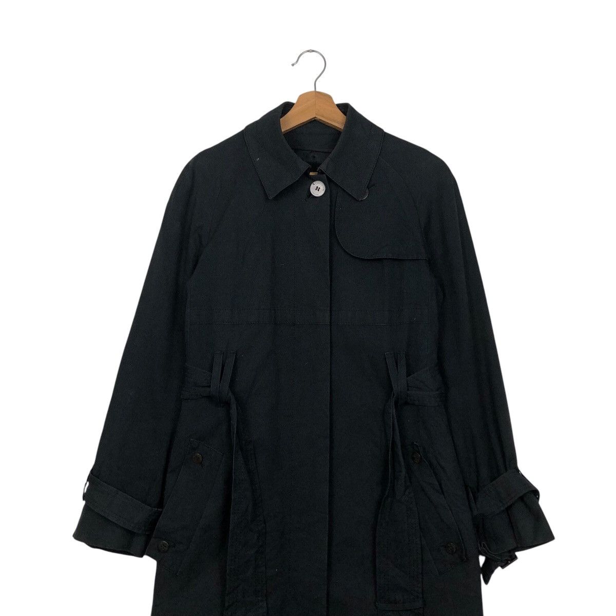 Aquascutum × Japanese Brand × Vintage 📌Rich Black- Long Jacket Trench Coat Aquascutum London Size US M / EU 48-50 / 2 - 5 Thumbnail