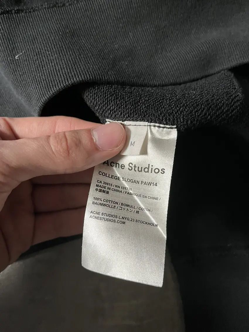 Acne Studios Acne Studios You First black sweatshirt Size US M / EU 48-50 / 2 - 4 Thumbnail