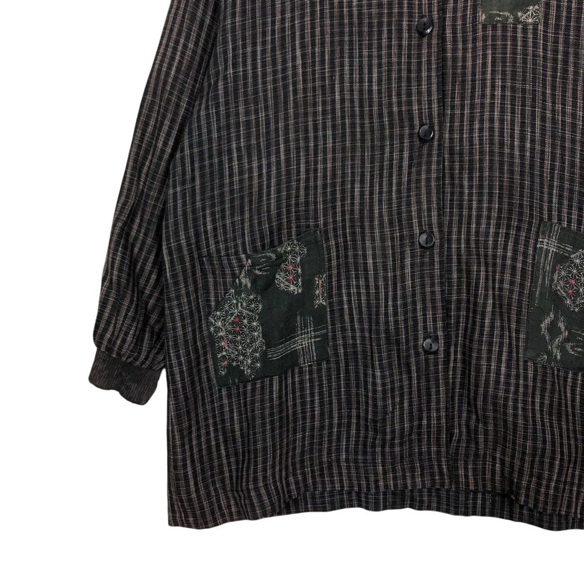 Japanese Brand Vintage Hickory Chore Design Long Sleeve Ogran Issey Miyake Size US L / EU 52-54 / 3 - 5 Thumbnail