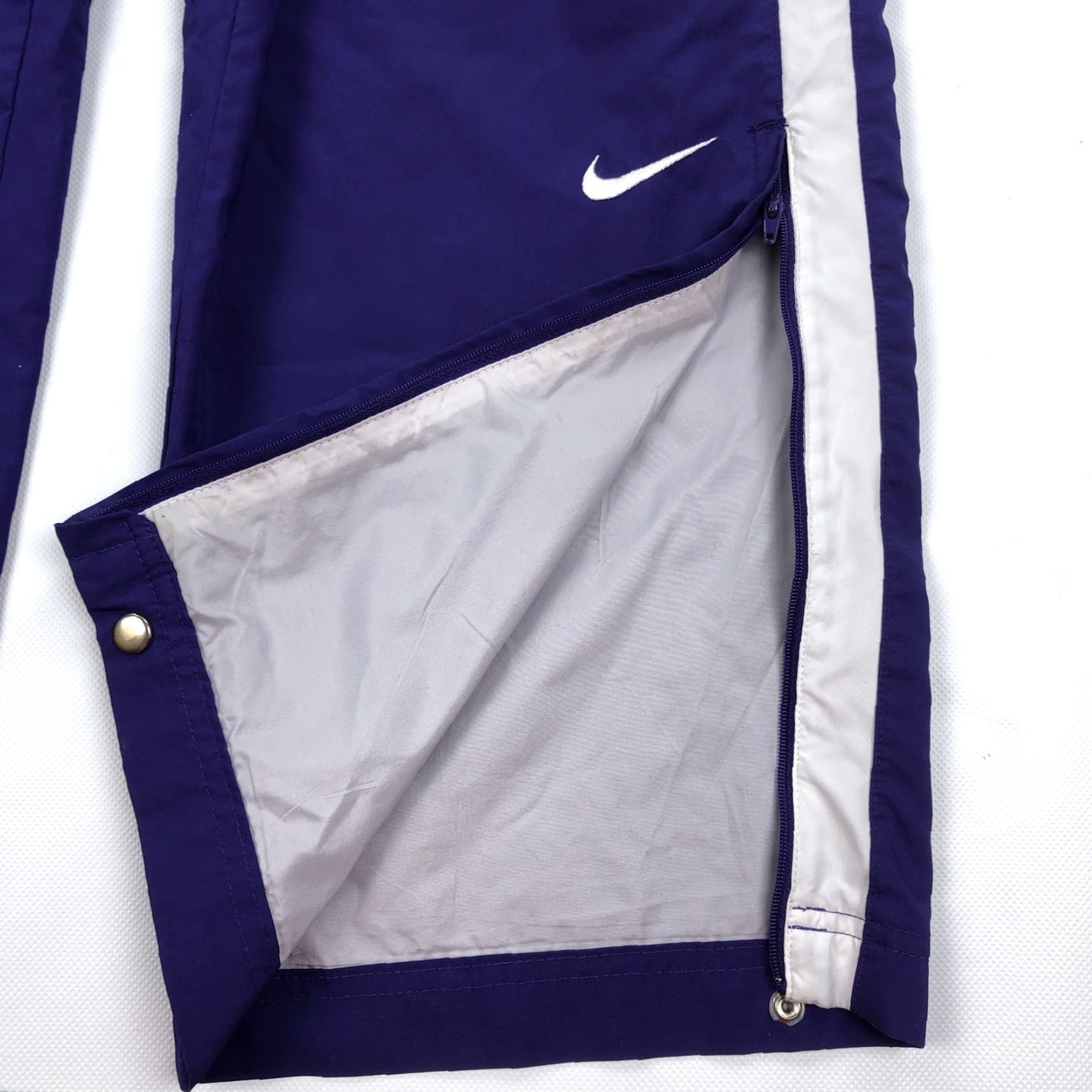 Nike Nike Team Men L Large Purple Polyester Activewear Track Pants Vintage Size US 33 - 3 Thumbnail
