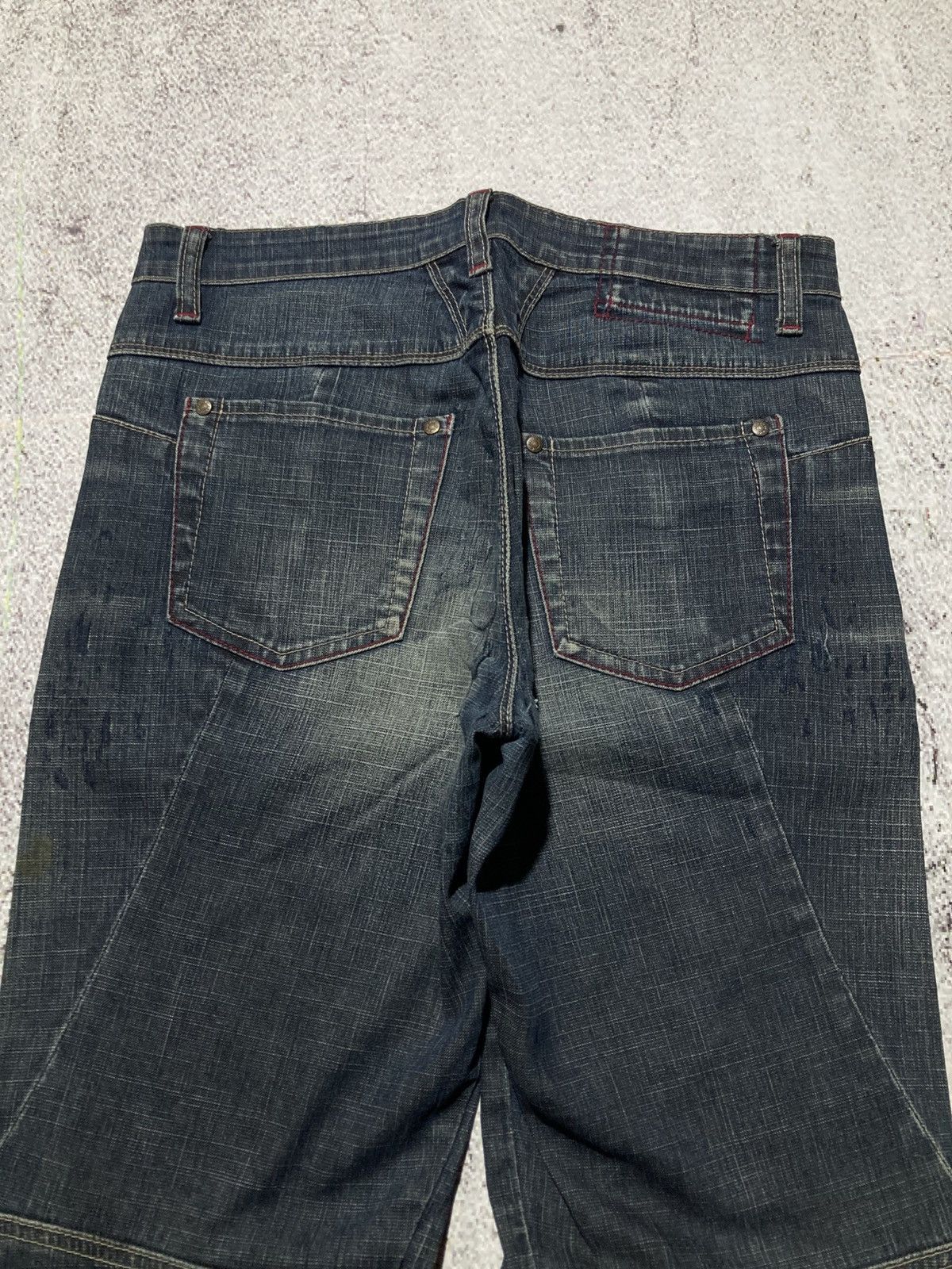Marithe + Francois Girbaud 2000s Marithe + Francois Girbaud Distressed Bootcut Jeans Size US 28 / EU 44 - 14 Thumbnail
