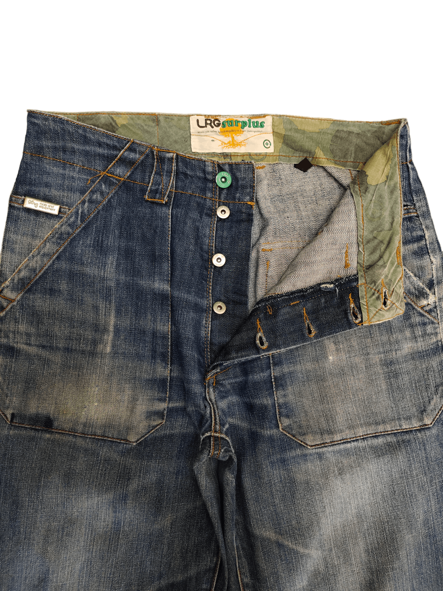 LRG 1990s Loose Jeans LRG Surplus Fatigue Denim Wide leg Size US 30 / EU 46 - 13 Thumbnail