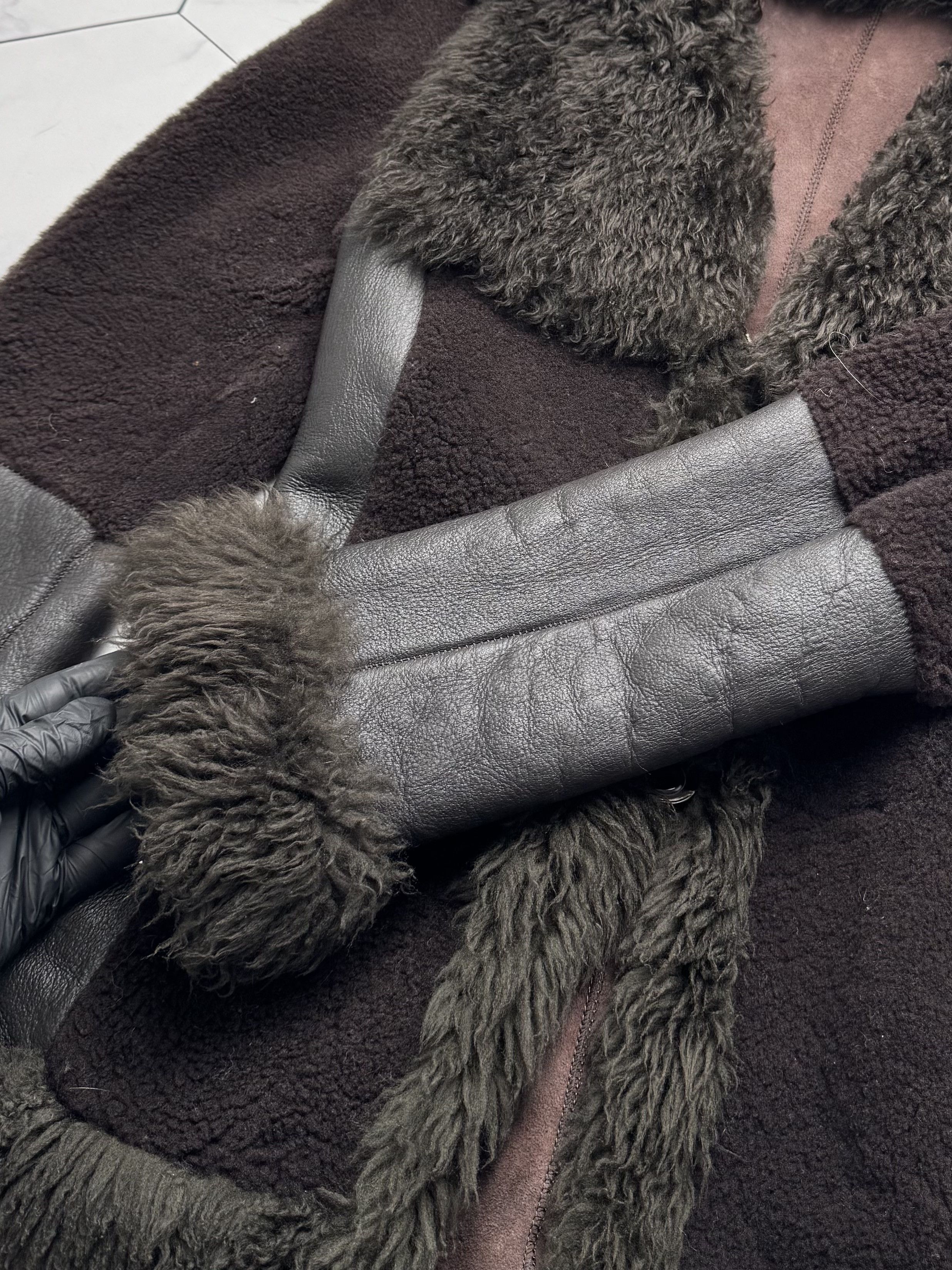 Japanese Brand Vintage Real Sheepskin Jacket (B550)E2D15 Size XS / US 0-2 / IT 36-38 - 4 Thumbnail