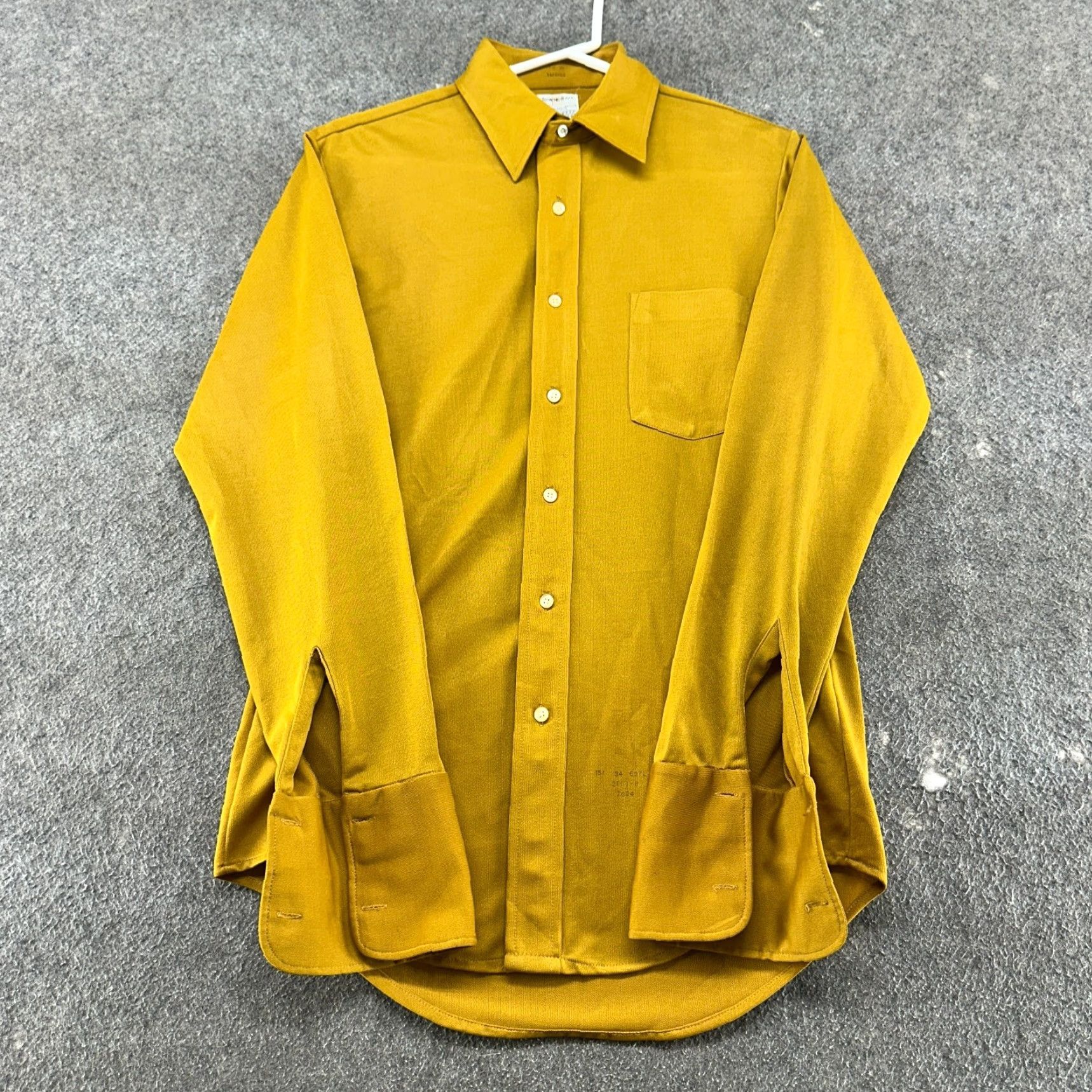 Vintage VINTAGE Towncraft Shirt Mens 15.5 34 Yellow Button Up Long Sleeve Tapered 70s Size US L / EU 52-54 / 3 - 2 Thumbnail