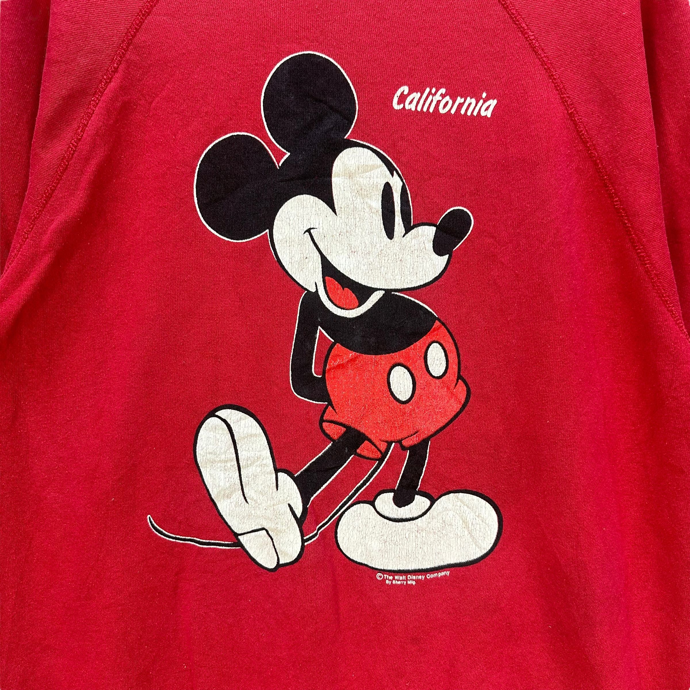 Mickey Mouse VINTAGE MICKEY MOUSE MIRROR PRINT RED SWEATSHIRTS #8049-198 Size US L / EU 52-54 / 3 - 3 Thumbnail