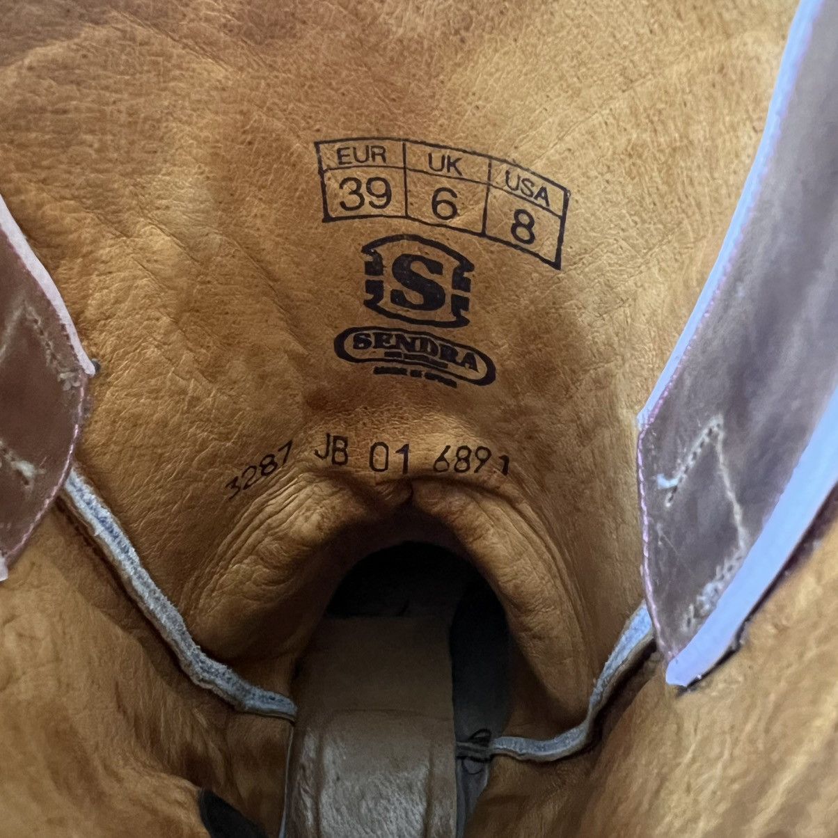 Sendra Sendra 3287 Western Cowboy Boots Leather Embossed EU 39 US 8 Size US 8 / IT 38 - 5 Thumbnail