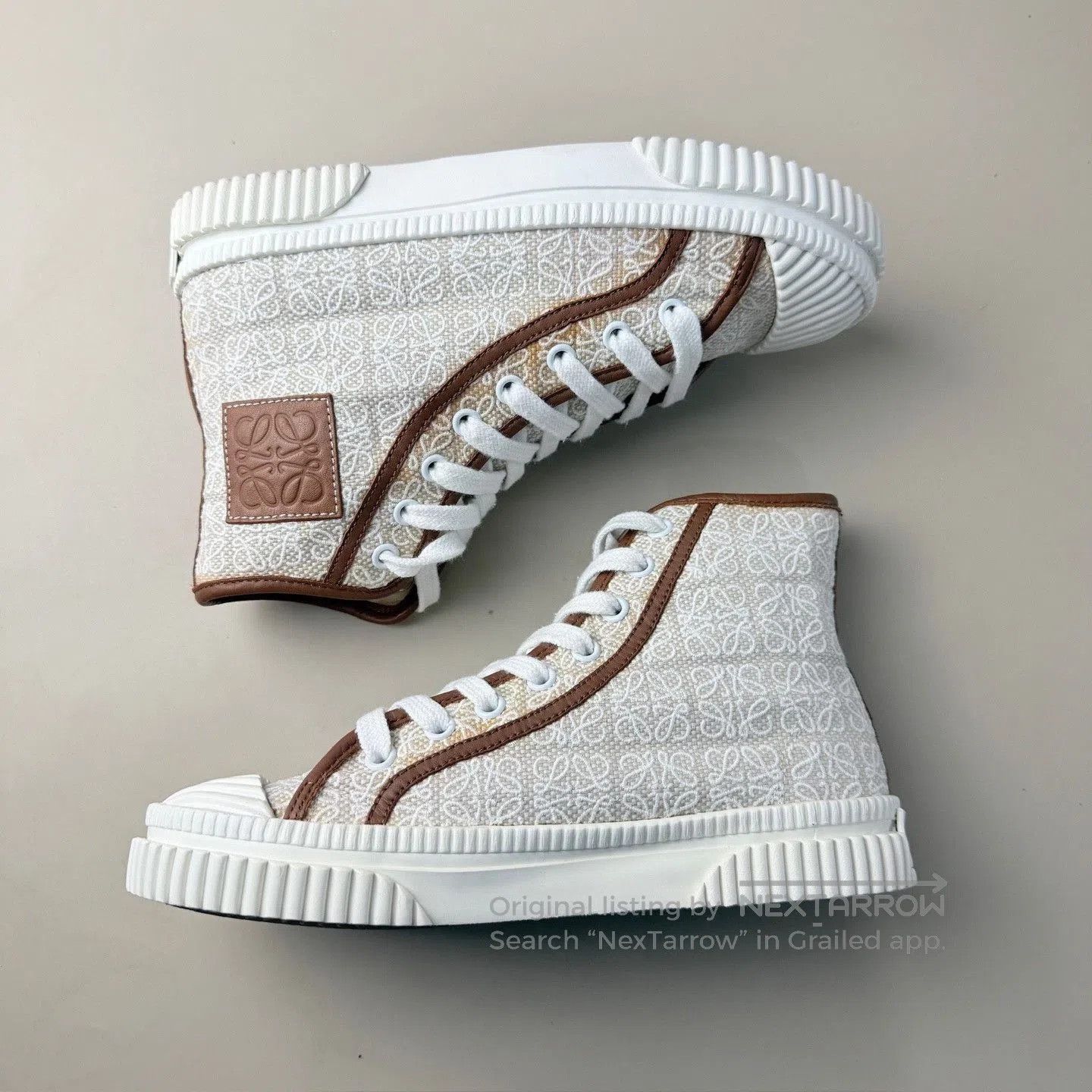 Loewe Loewe Logo Print High-Top Casual Shoes. Size US 4 / IT 34 - 5 Thumbnail