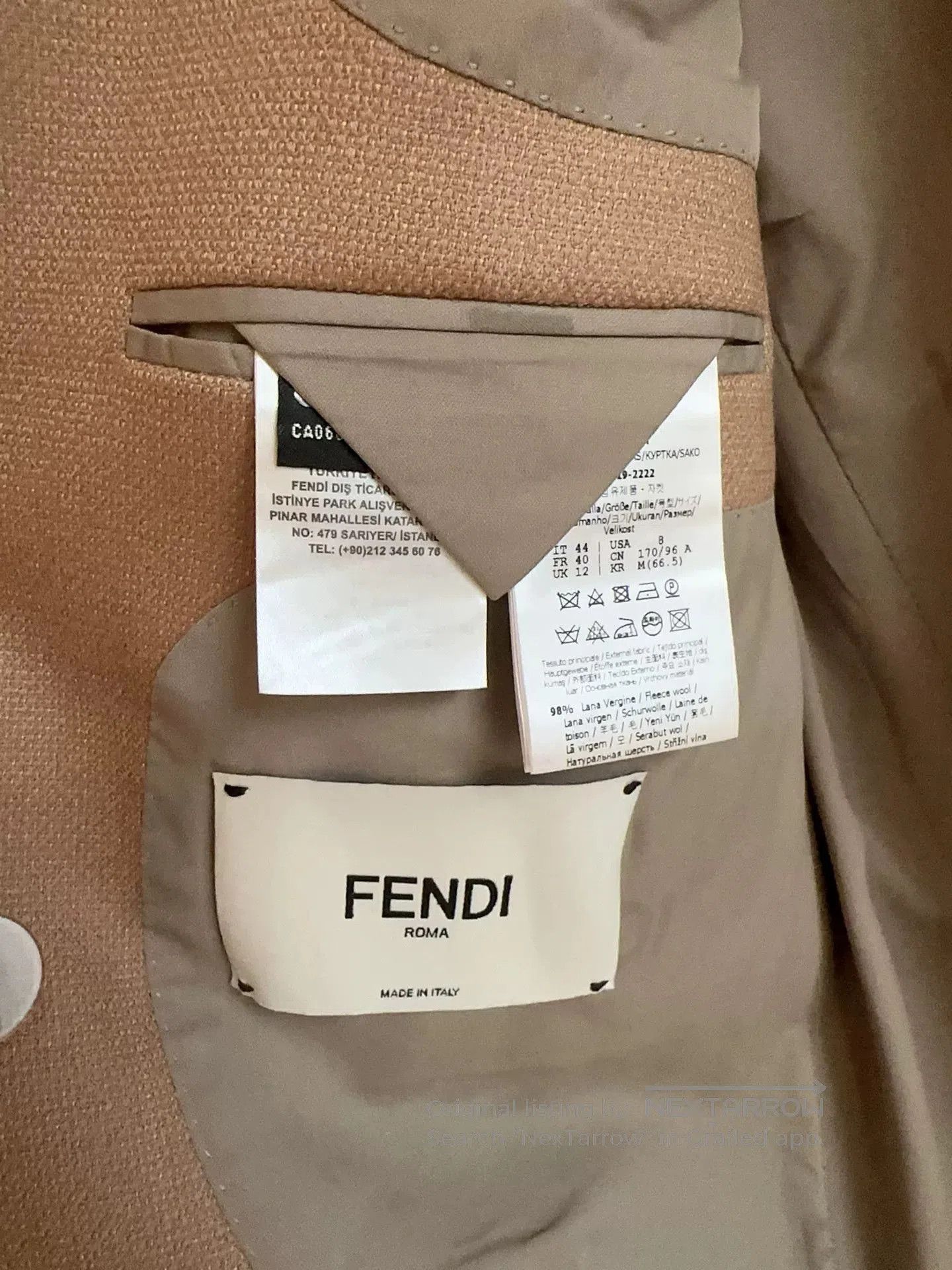 Fendi Fendi Runway Double-Breasted Wool Blazer. Size US L / EU 52-54 / 3 - 5 Thumbnail