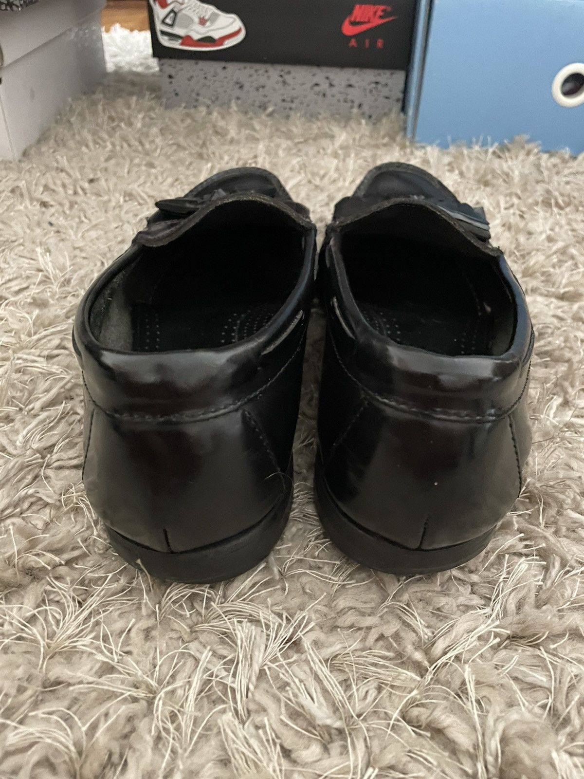 G.H. Bass & Co. GH Bass Black Leather Tassel Loafer Size US 9.5 / EU 42-43 - 6 Thumbnail