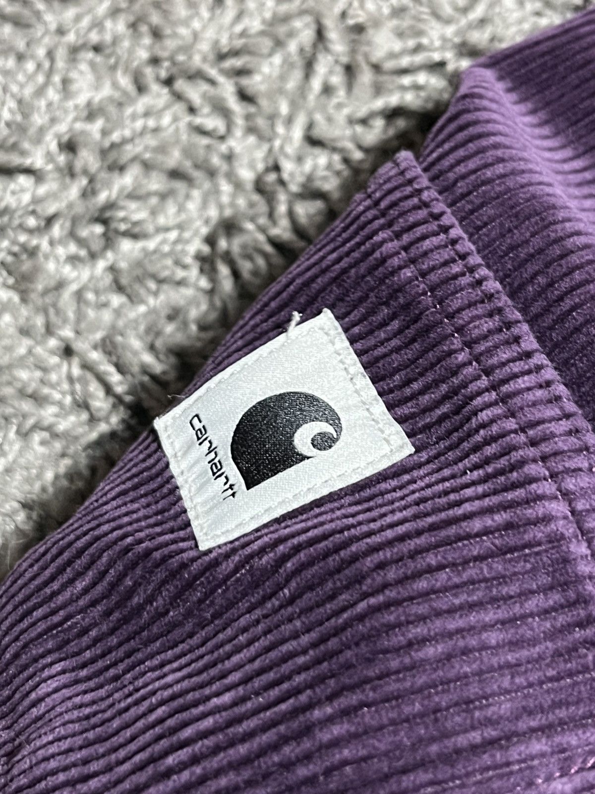 Carhartt Wip CARHARTT WIP VELVET PURPLE WOMENS CARGO PANTS Size 29" - 7 Thumbnail