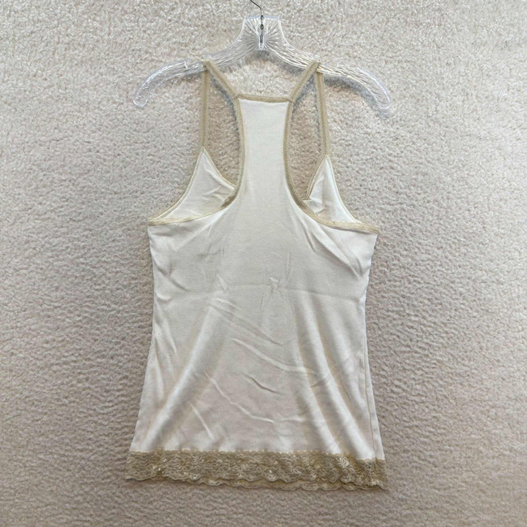 Vintage VINTAGE Y2K Camisole Tank Top White Lace Boho Grunge Whimsigoth Shirt Womens L Size L / US 10 / IT 46 - 2 Thumbnail