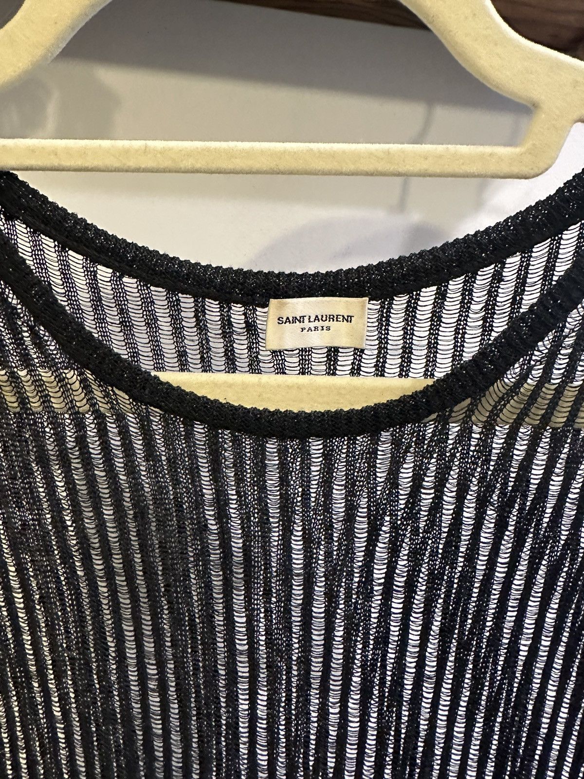 Saint Laurent Paris Saint Laurent Sleeveless Knitted Tank Size XL / US 12-14 / IT 48-50 - 2 Thumbnail