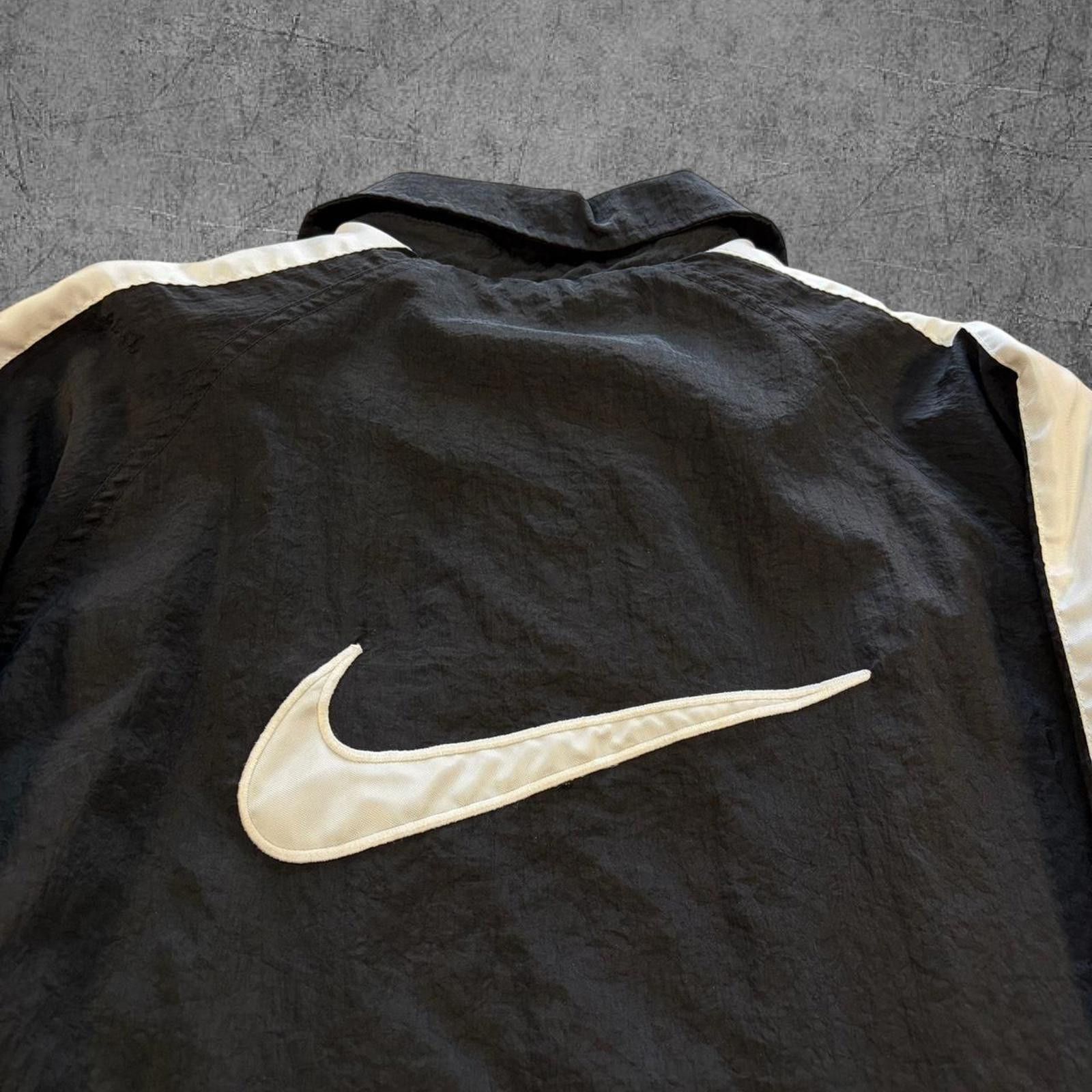 Nike Vintage 90s Nike Big Swoosh Spellout Windbreaker Size US M / EU 48-50 / 2 - 6 Thumbnail