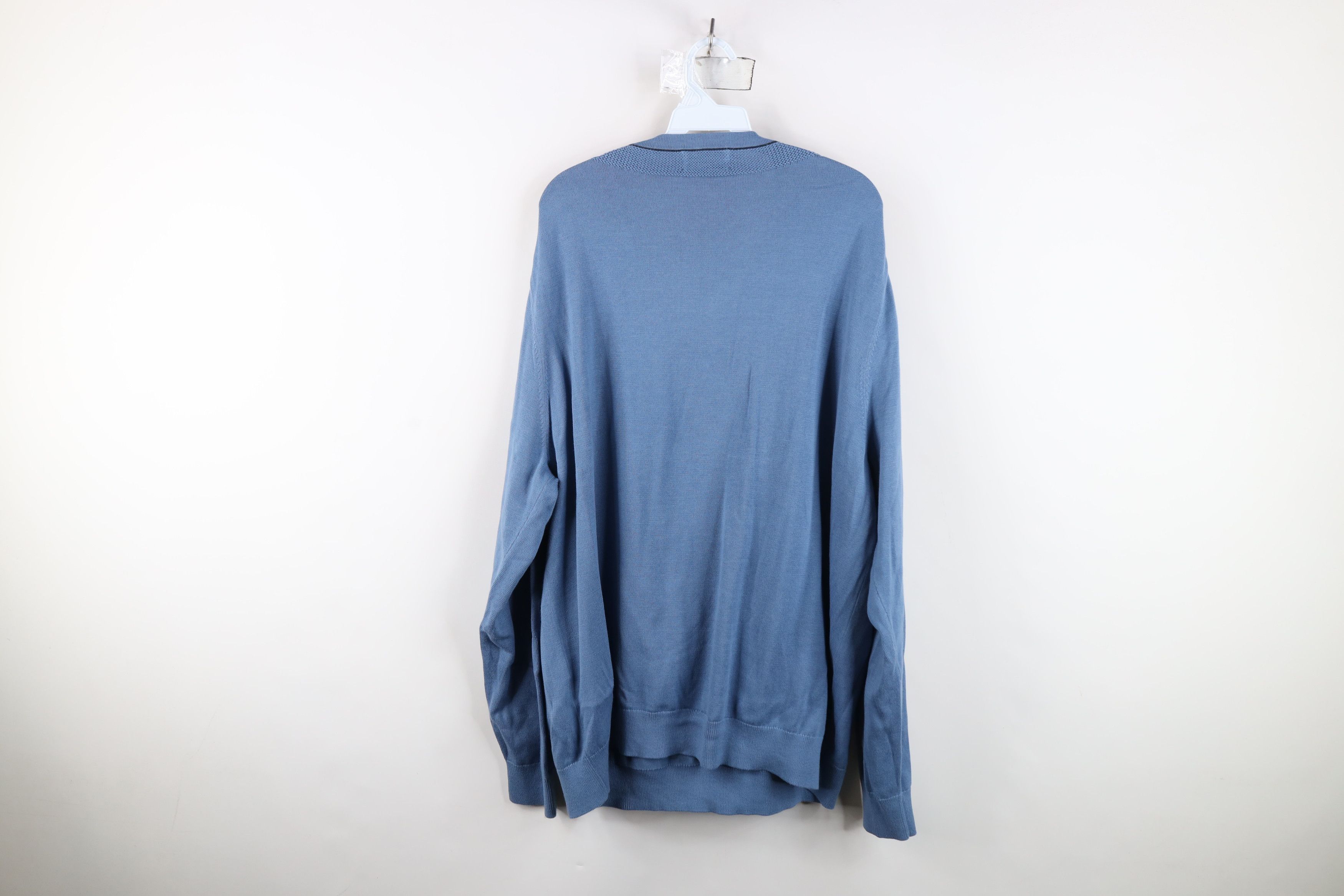 Lands' End Deadstock Vintage Lands End Supima Cotton Knit Sweater Blue Size US XXL / EU 58 / 5 - 9 Thumbnail
