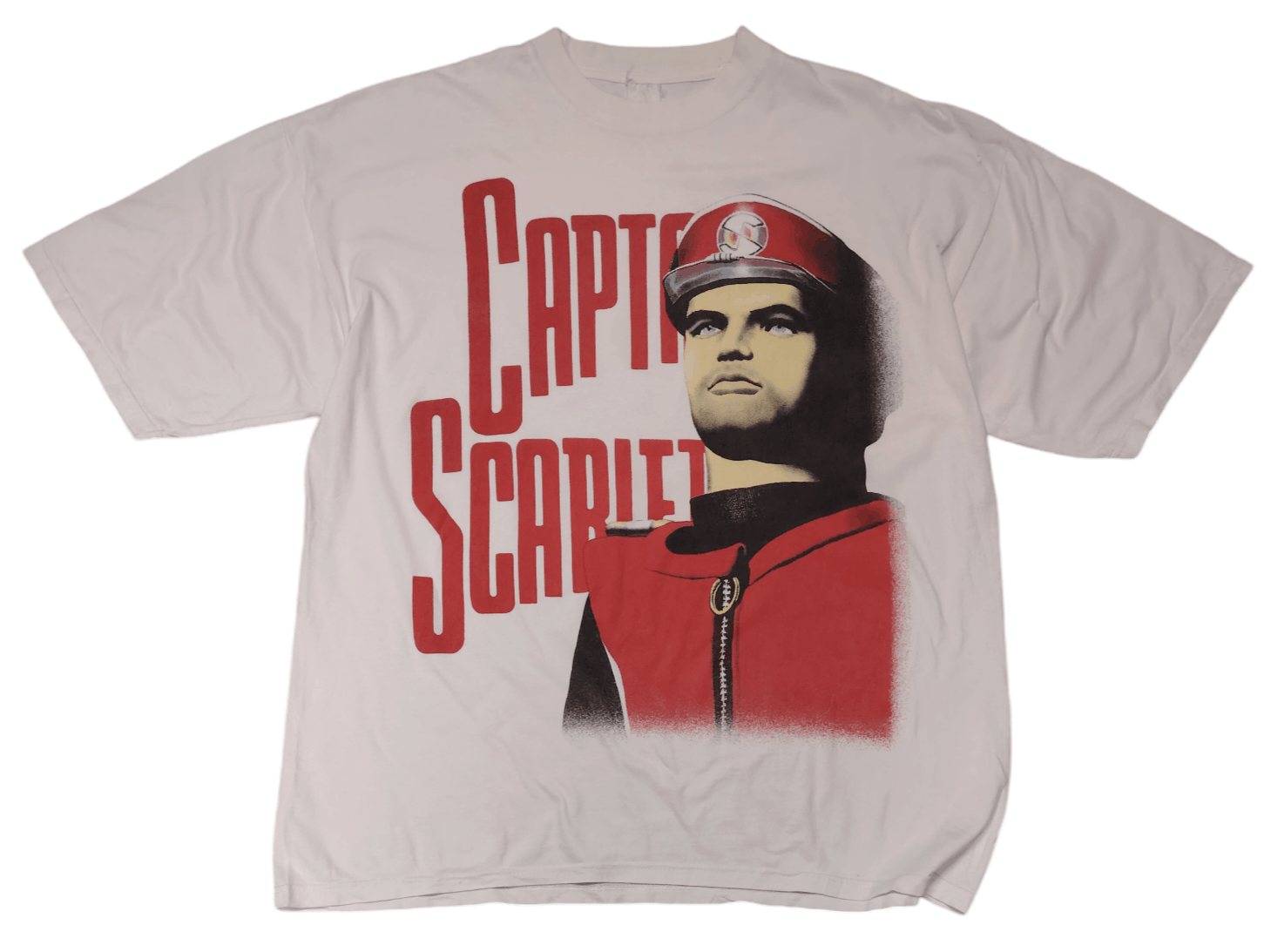 Cartoon Network × Vintage Vintage 90s Captain Scarlet T shirt Size US XL / EU 56 / 4 - 1 Thumbnail