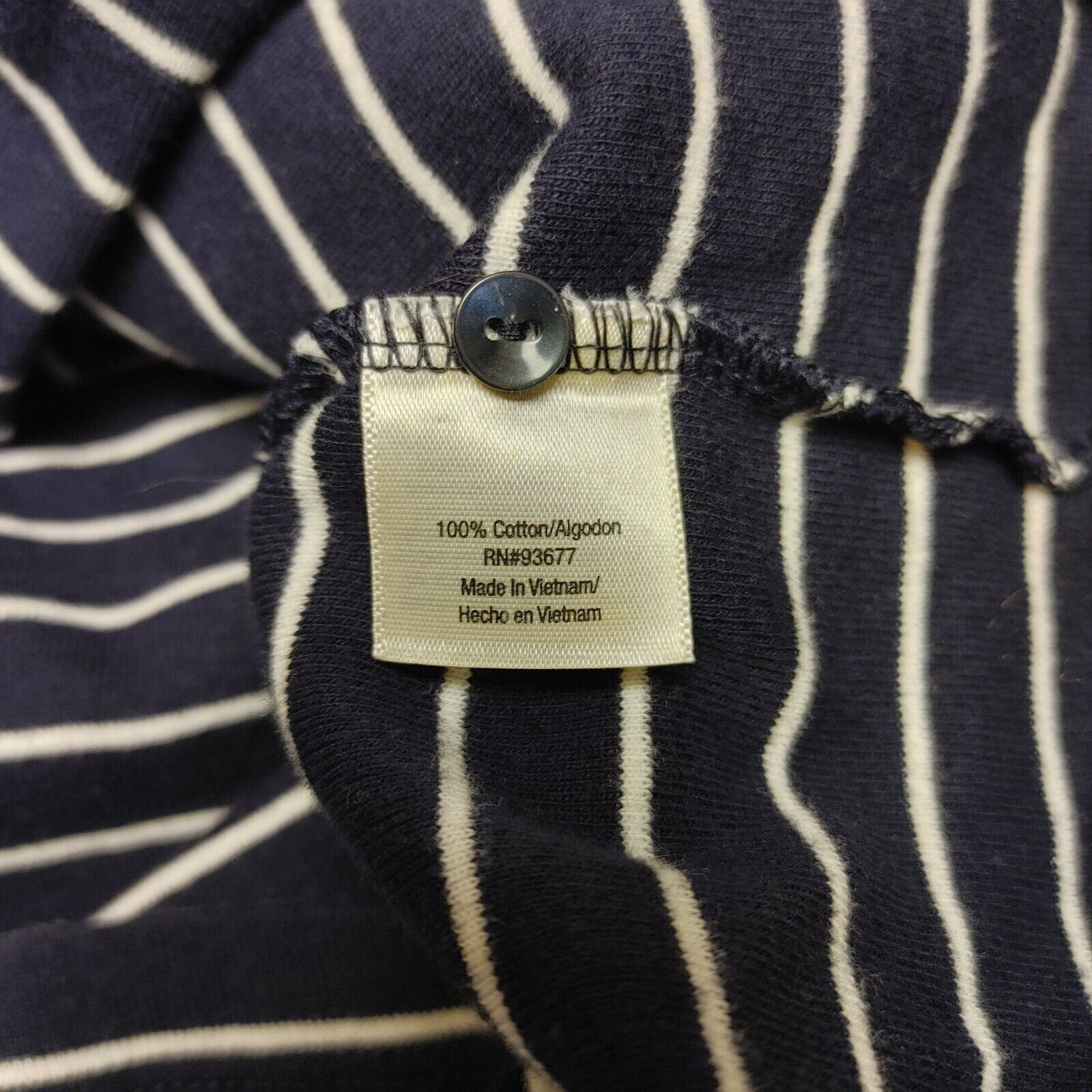 Other St.John's Bay Women's Blue/White 3/4 Sleeve Striped Casual T Size XL / US 12-14 / IT 48-50 - 4 Thumbnail