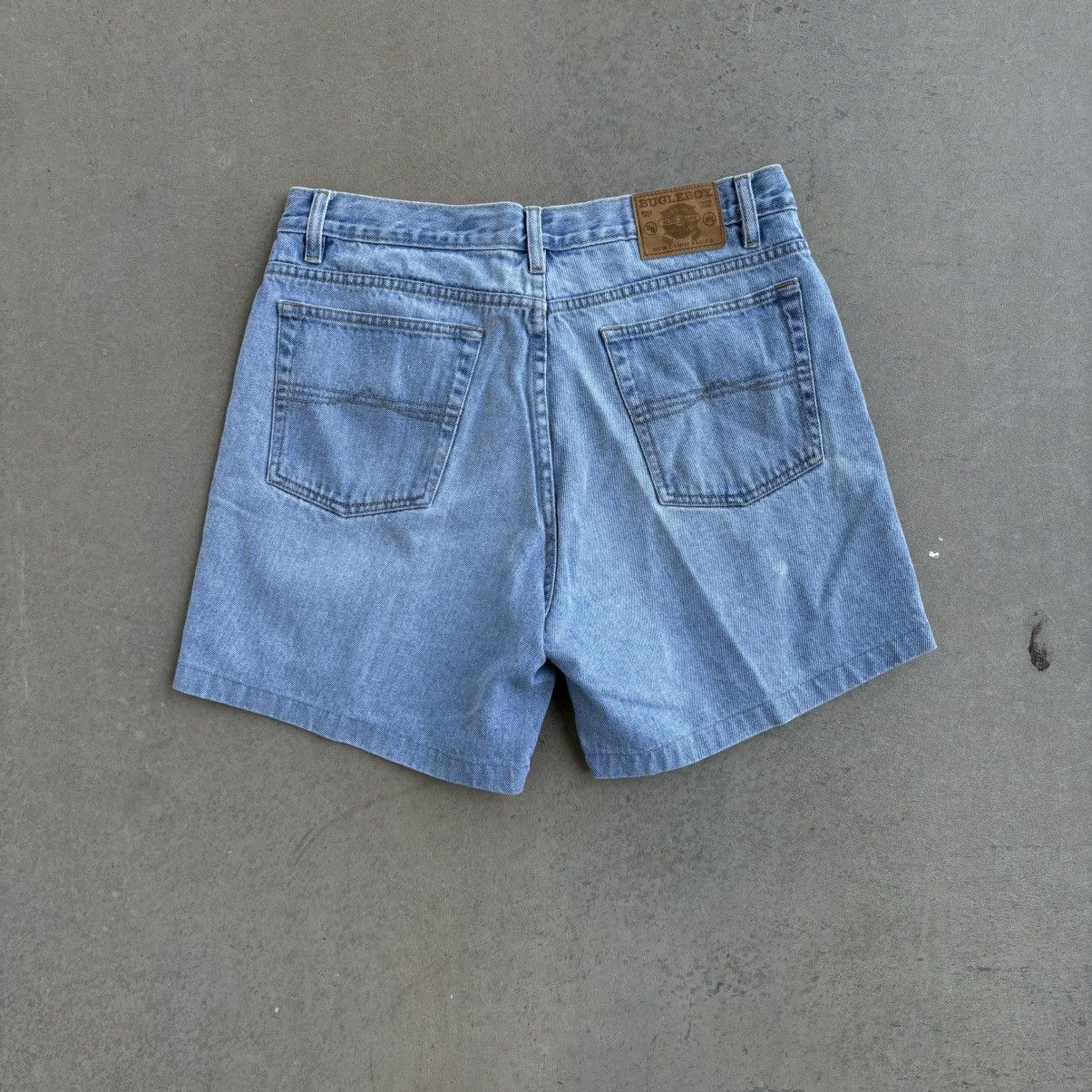 Bugle Boy Vintage 90's Bugle Boy Light Blue Denim Jean Shorts Jorts 33 Size US 33 - 9 Thumbnail