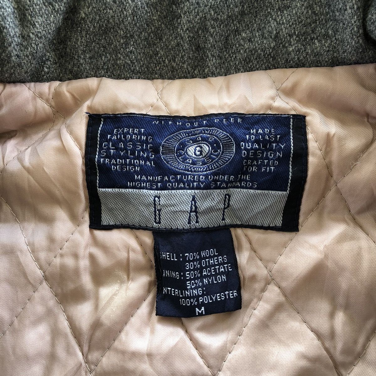 Gap × Vintage GAP New York Double Breasted Wool Pea Coat Size US M / EU 48-50 / 2 - 9 Thumbnail
