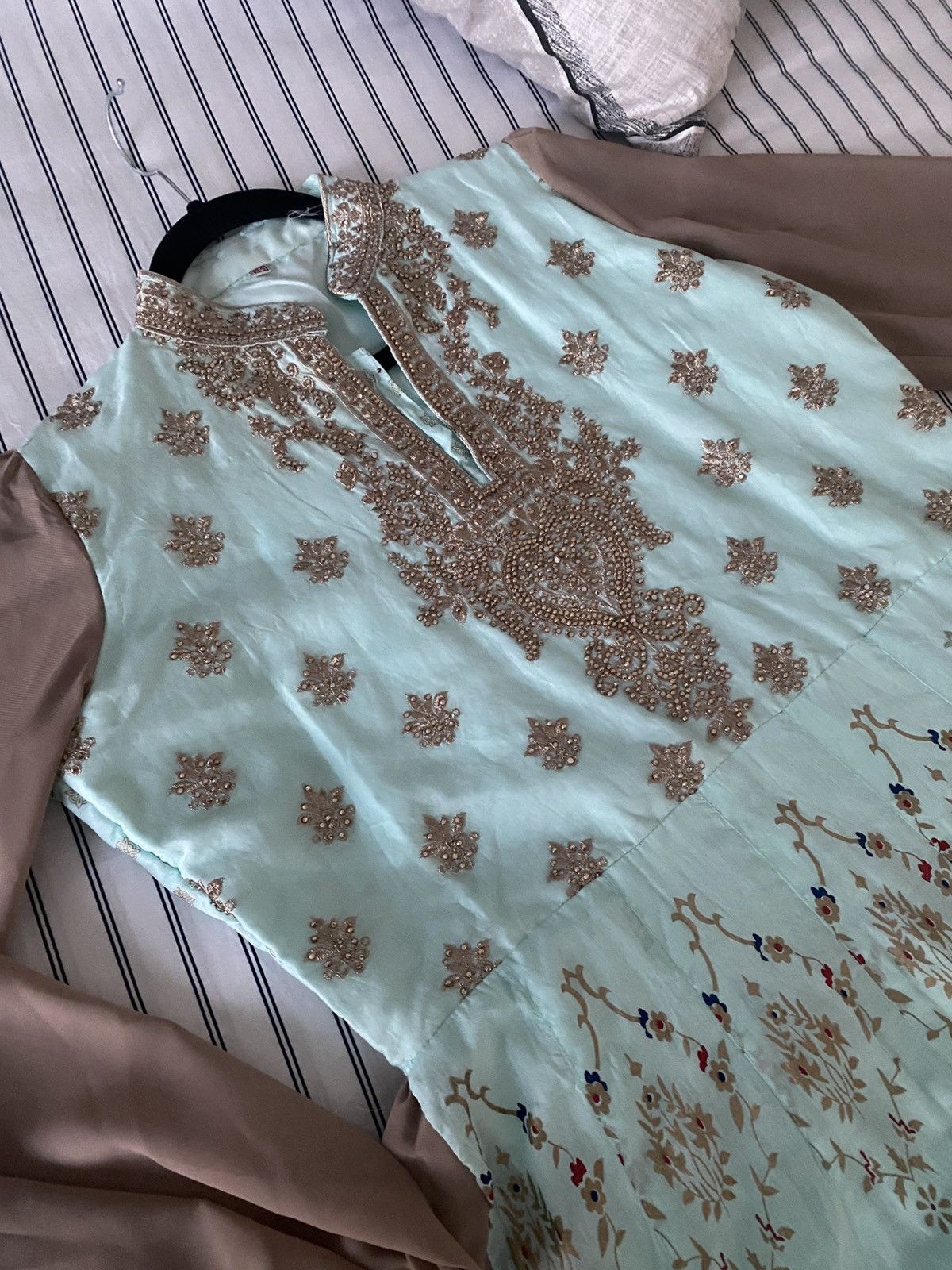 Other Indian Bollywood Anarkali Set of 3 Pakistani Party Midi . Size L / US 10 / IT 46 - 6 Thumbnail