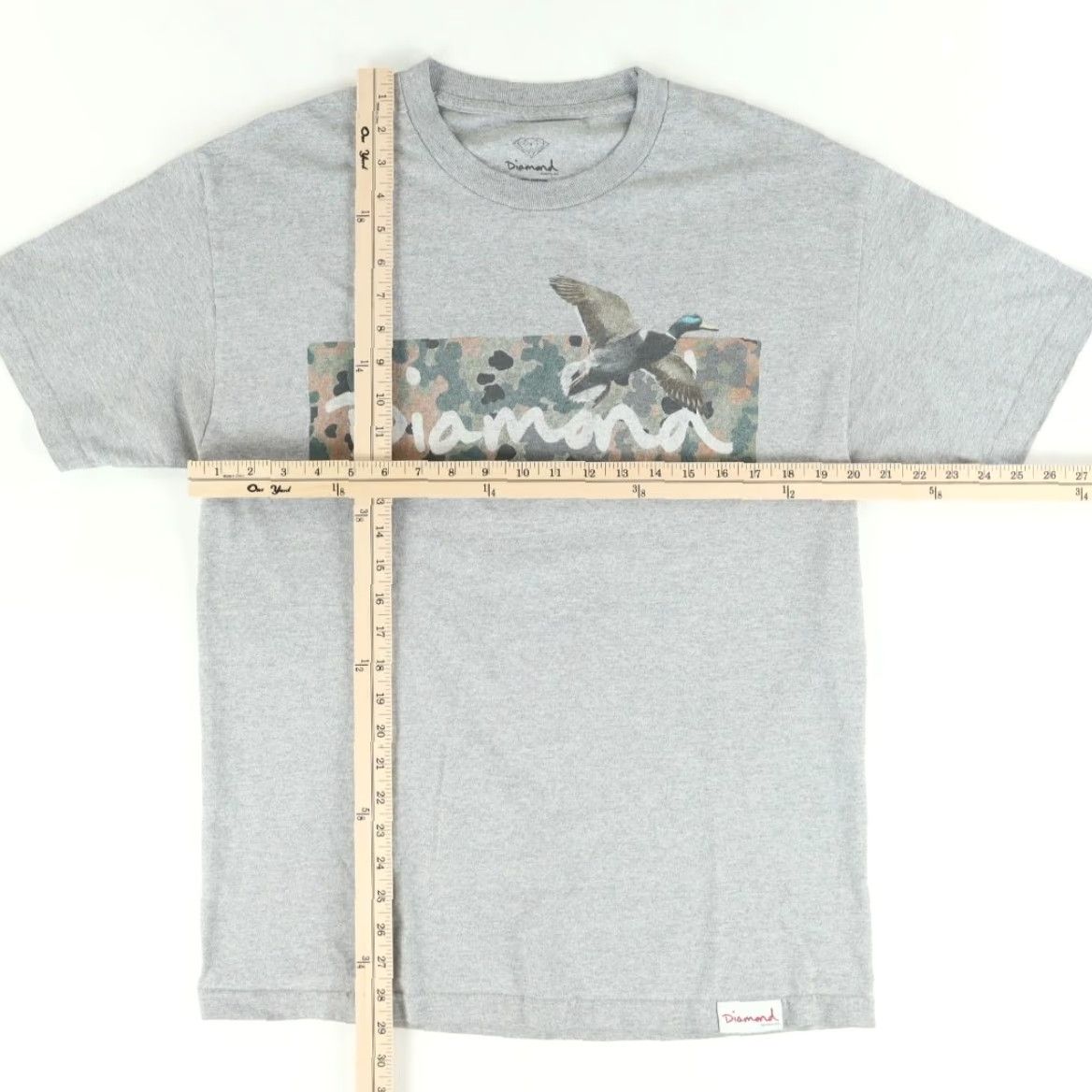 Diamond Supply Co. Diamond Supply Shirt Men L Gray Mallard Duck Solid T-Shirt Size US L / EU 52-54 / 3 - 3 Thumbnail