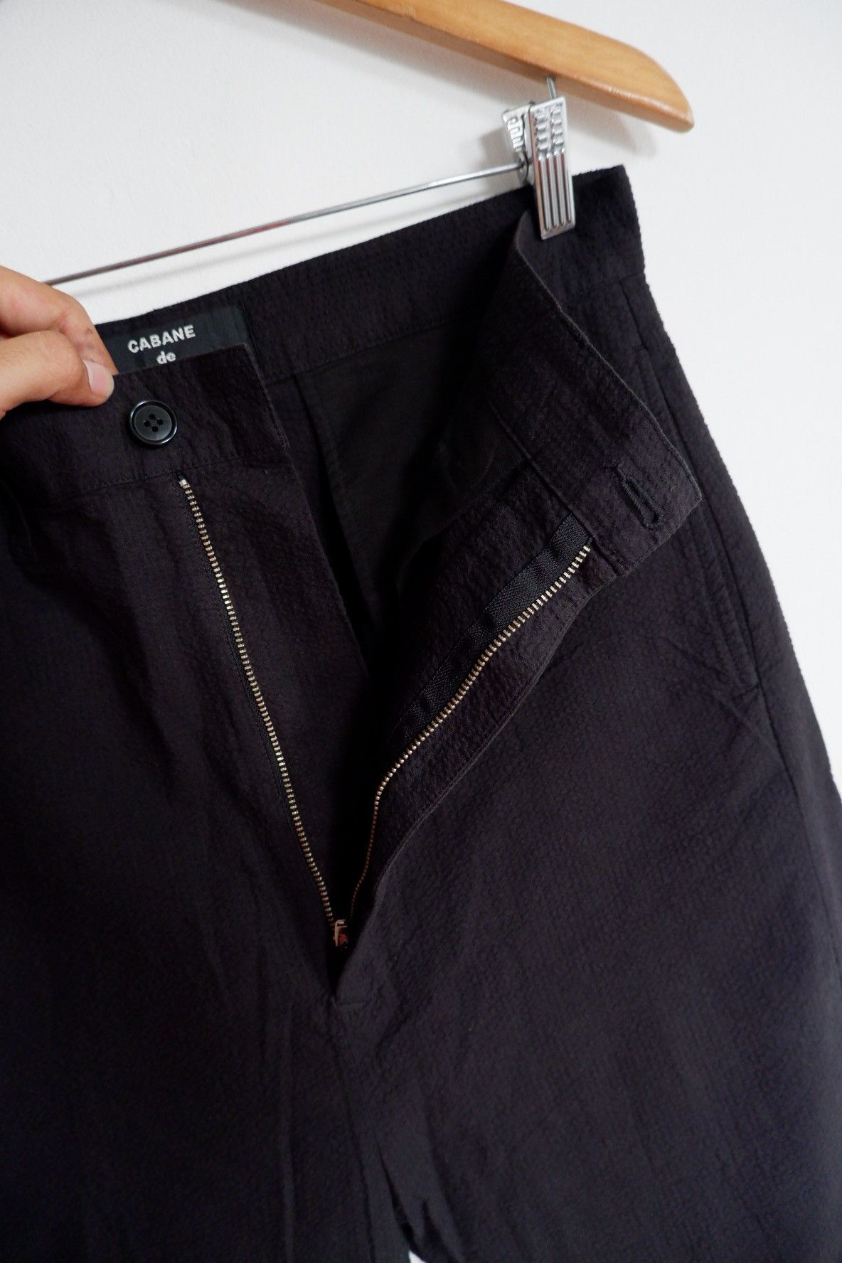 CABANE de ZUCCa Vintage Cabane de Zucca Textured Highwaist Pants Size US 30 / EU 46 - 4 Thumbnail