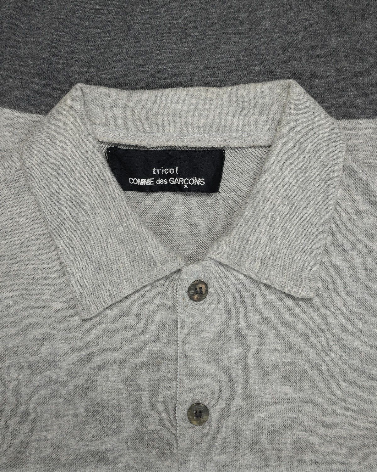 Comme des Garcons tricot CDG Two-Tone Button Knit Top Size XS / US 0-2 / IT 36-38 - 3 Thumbnail