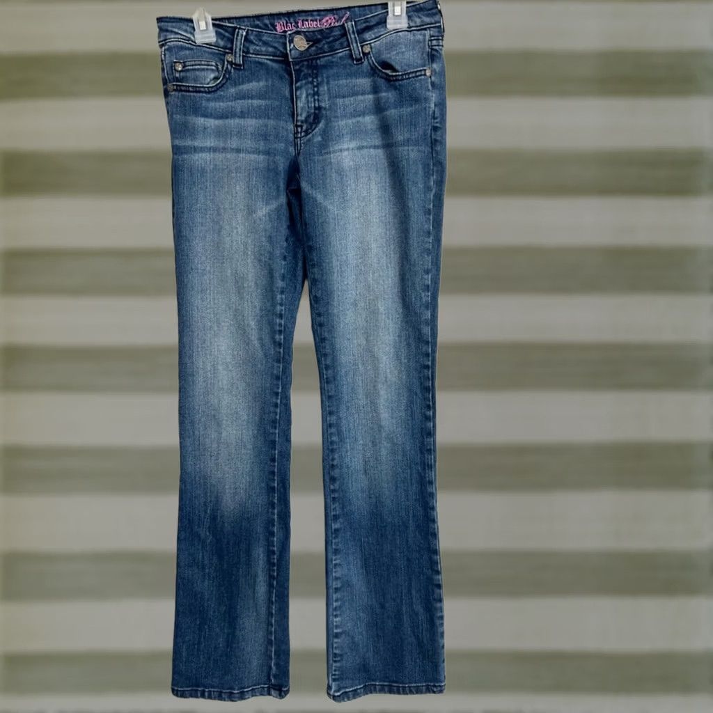 Vintage Blac Label Pink Jeans Women 27x34 Straight Leg Dark Blue Denim Size 27" / US 4 / IT 40 - 1 Thumbnail