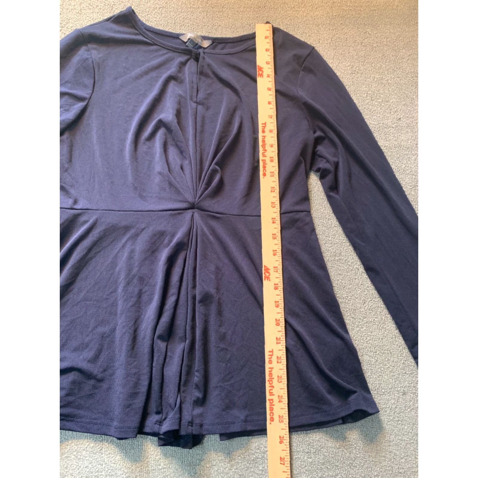 Vintage Daisy Fuentes Long Sleeve Womens Large L Blue top Shirt Size L / US 10 / IT 46 - 3 Thumbnail