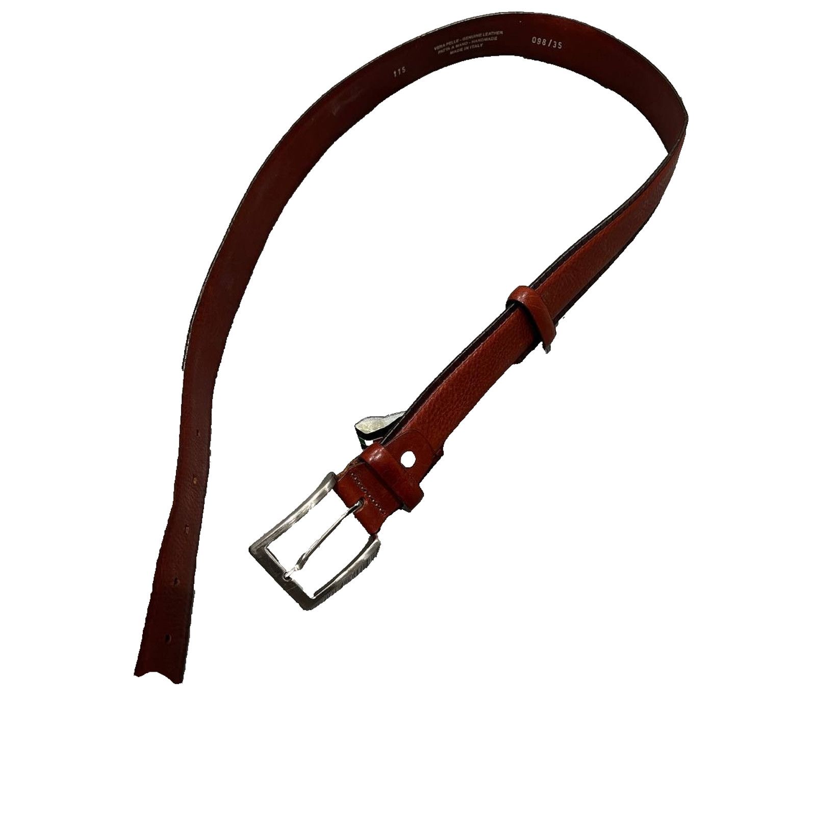 Vera Pelle Vera Pelle Genuine & Italy made Belt Brown 98 115 A003160 Size ONE SIZE - 2 Thumbnail