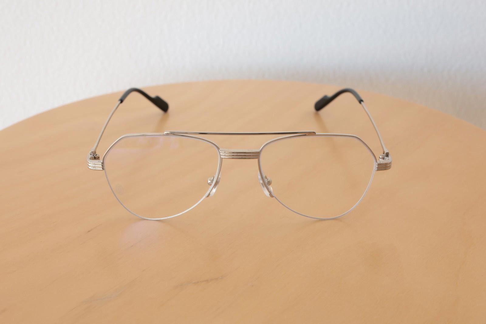 Cartier New Cartier CT0409O 002 silver eyewear eyeglasses titanium Size ONE SIZE - 2 Thumbnail