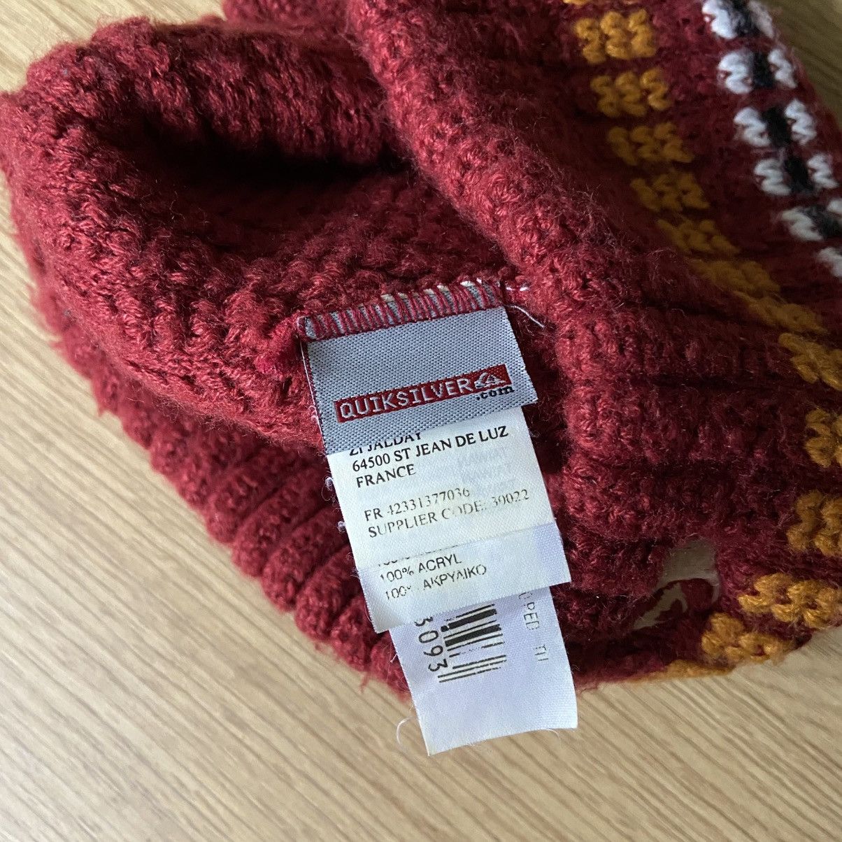 Quiksilver 📌 Vintage 00s Y2K Quiksilver Surf Style Beanie Hat Size ONE SIZE - 8 Thumbnail