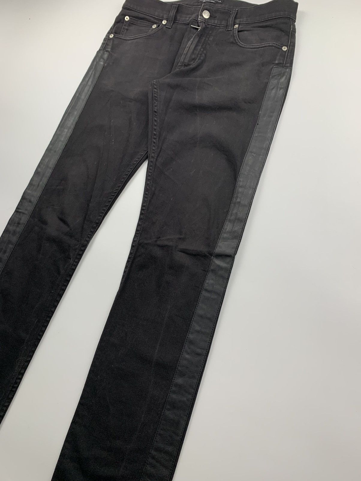 Alexander McQueen Alexander Mcqueen Leather striped pants Size US 32 / EU 48 - 2 Thumbnail
