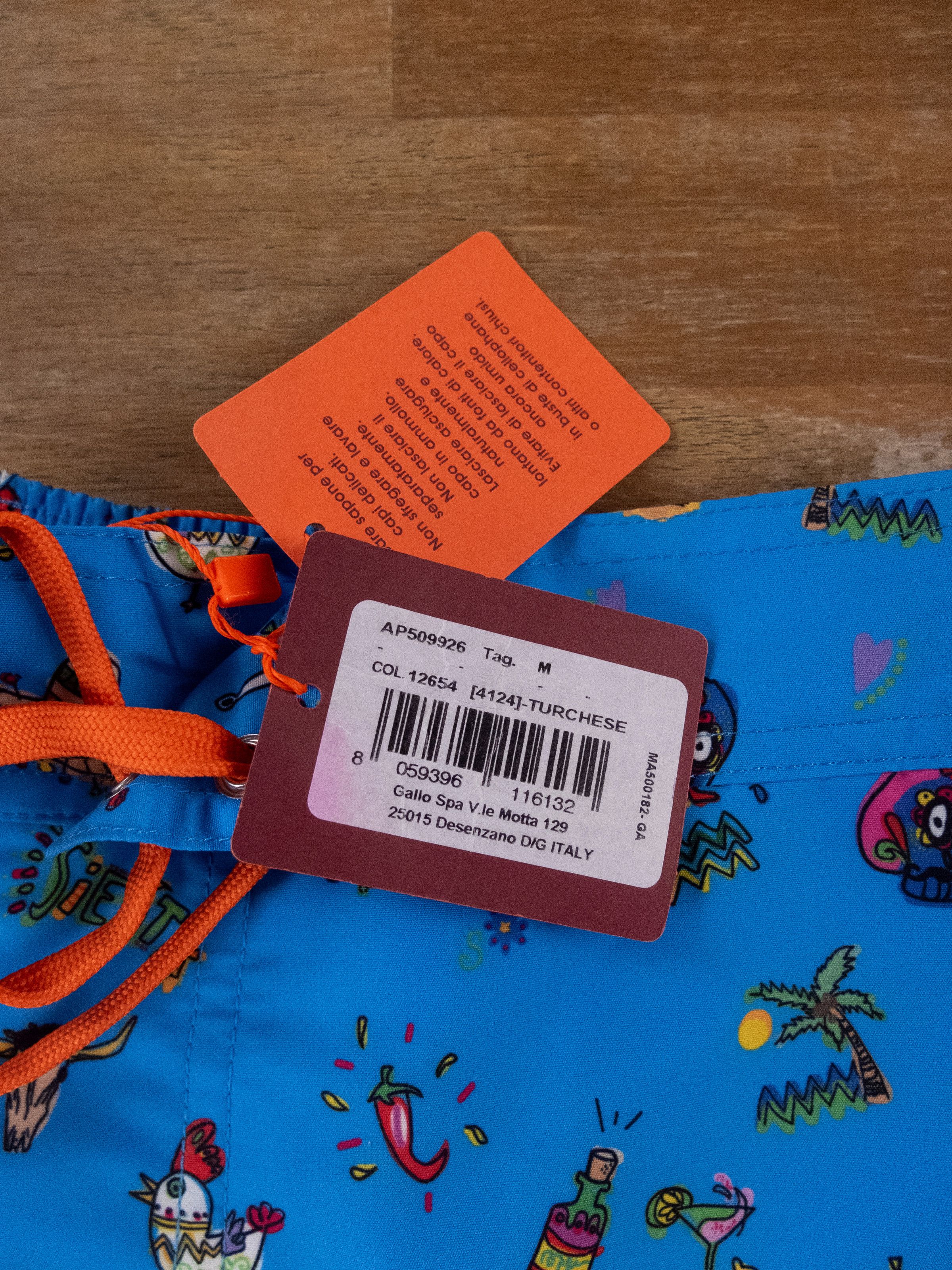 Other GALLO blue Mexican motifs print swim shorts Medium NWT Size US 32 / EU 48 - 3 Thumbnail