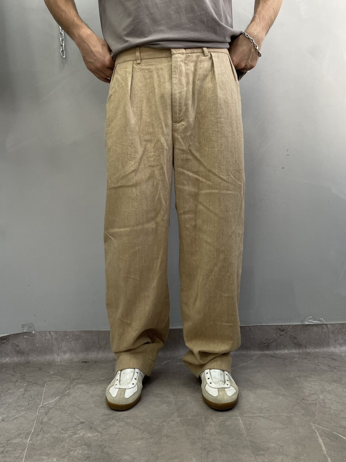 Polo Ralph Lauren casual pants cotton/linen y2k