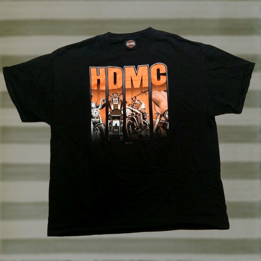 Harley Davidson Harley-Davidson T-Shirt Men's XL Black Graphic Print Vintage 2000s 2 Side HDMC Iowa Shirts Size US XL / EU 56 / 4 - 1 Thumbnail