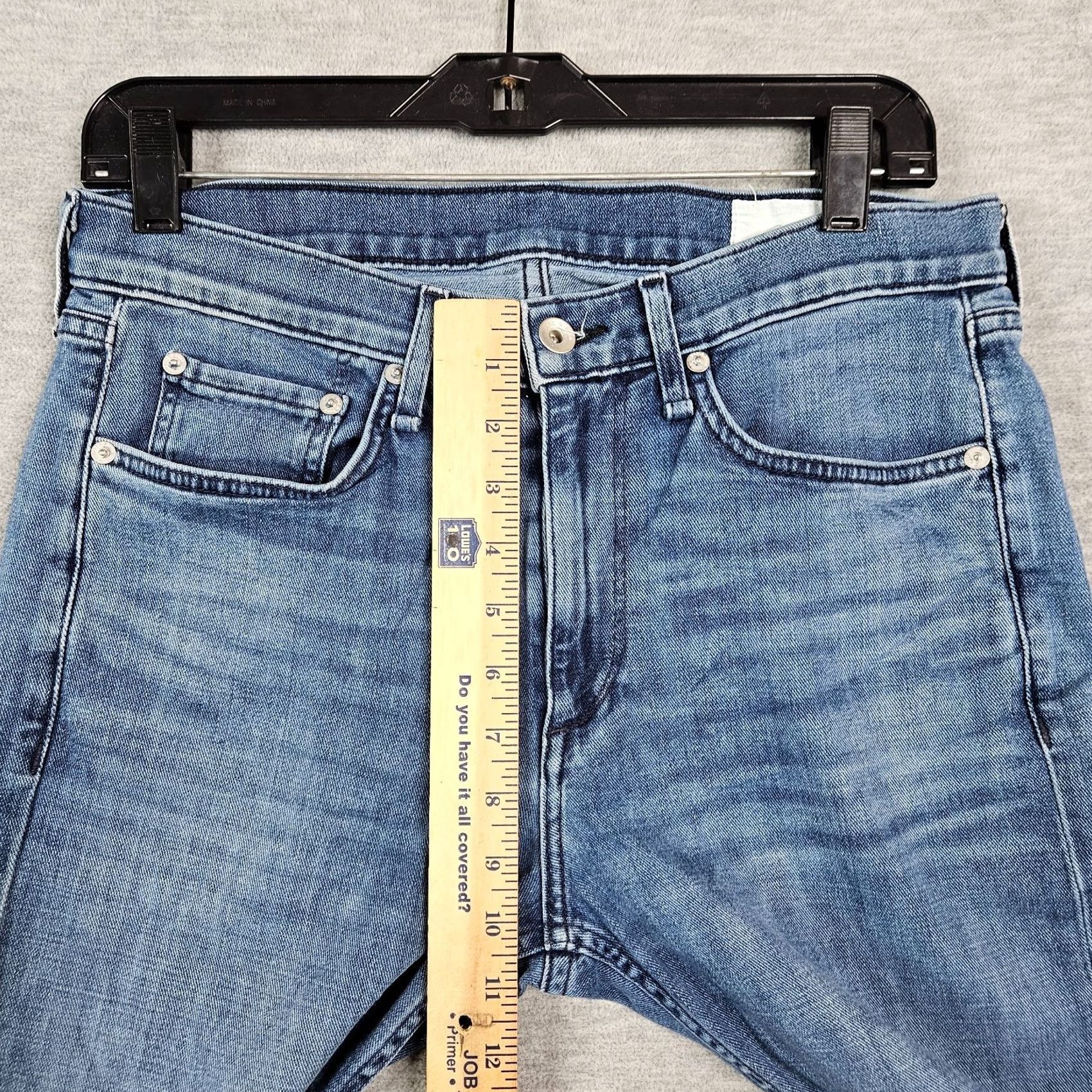 Rag & Bone rag & bone Fit 2 Jeans Men's Slim Mid Rise Blue 30x28 Denim Cotton Spandex 5-Pocket Regular Warm Weather Casual SlimFit Tailored Inseam 28 Sz 30 Size US 30 / EU 46 - 7 Thumbnail