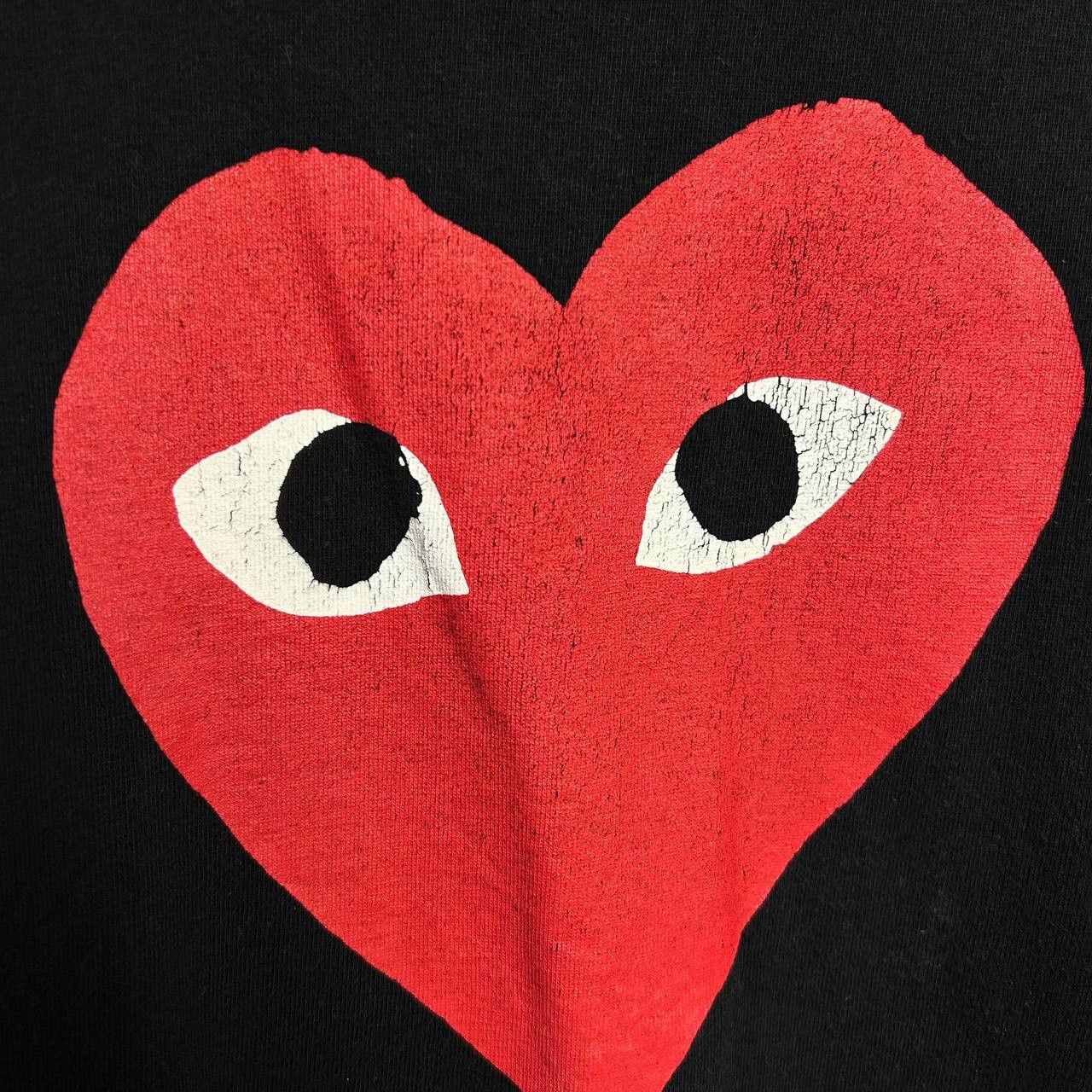 Comme des Garcons PLAY Luxury Play Comme Des Garcons Big logo designer rare tee Size US M / EU 48-50 / 2 - 3 Thumbnail