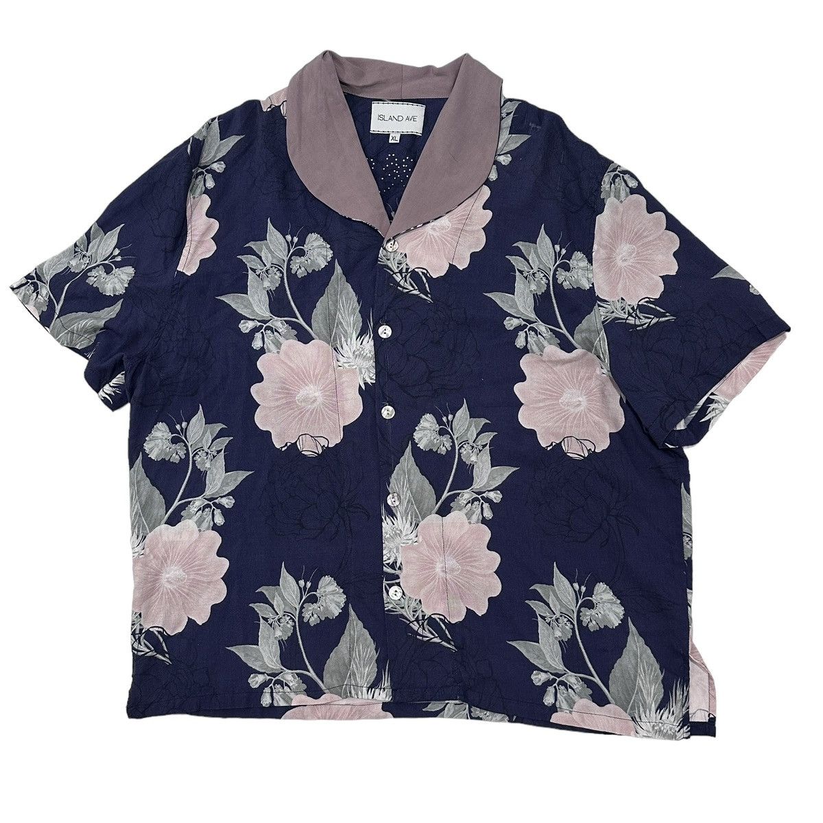Other Island Ave pearl Embellished Logo Hawaiian Floral Shirt Size US XL / EU 56 / 4 - 2 Thumbnail