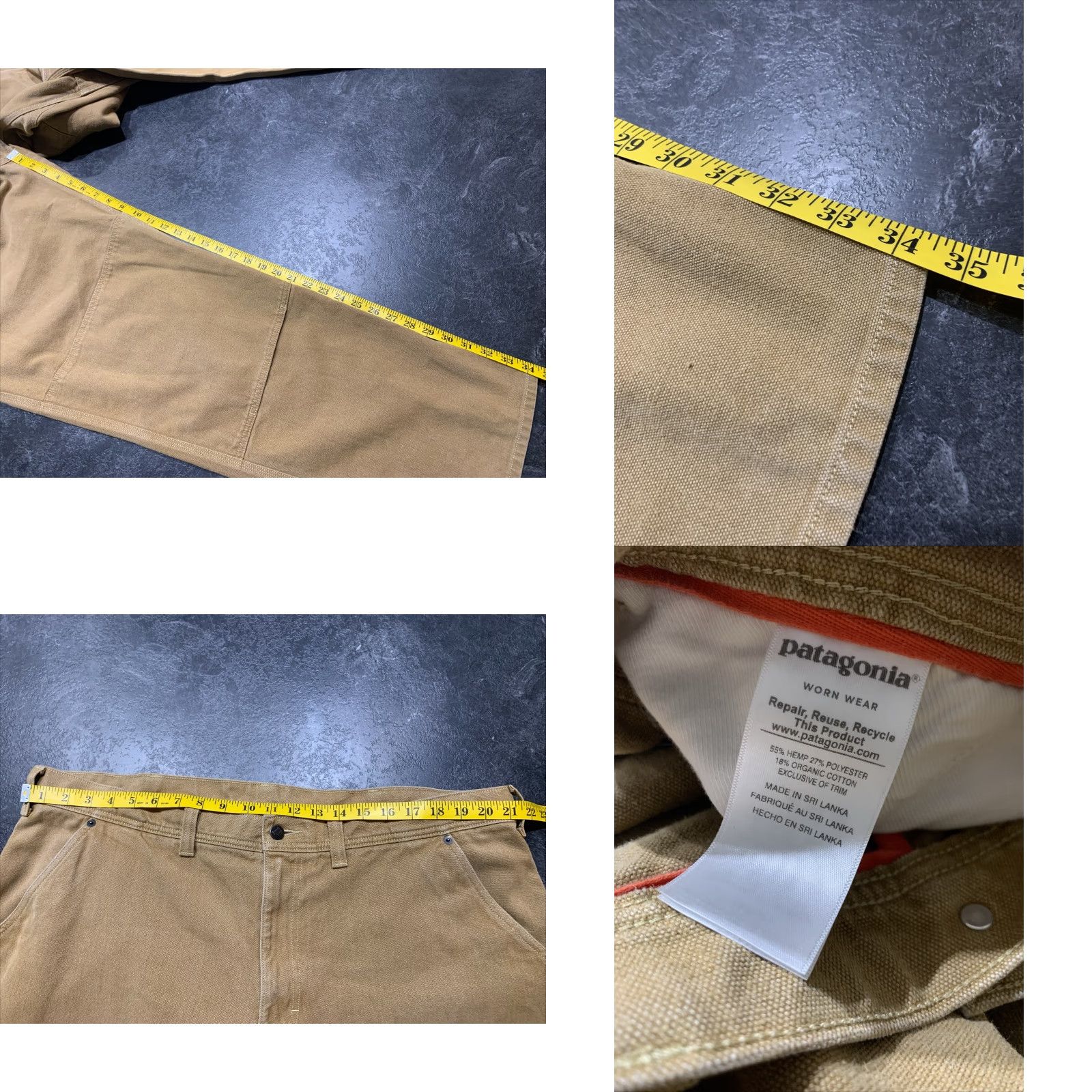 Patagonia Patagonia Vintage Double Knee Pants 42 34 Denim Worn Wear Size US 42 / EU 58 - 8 Thumbnail