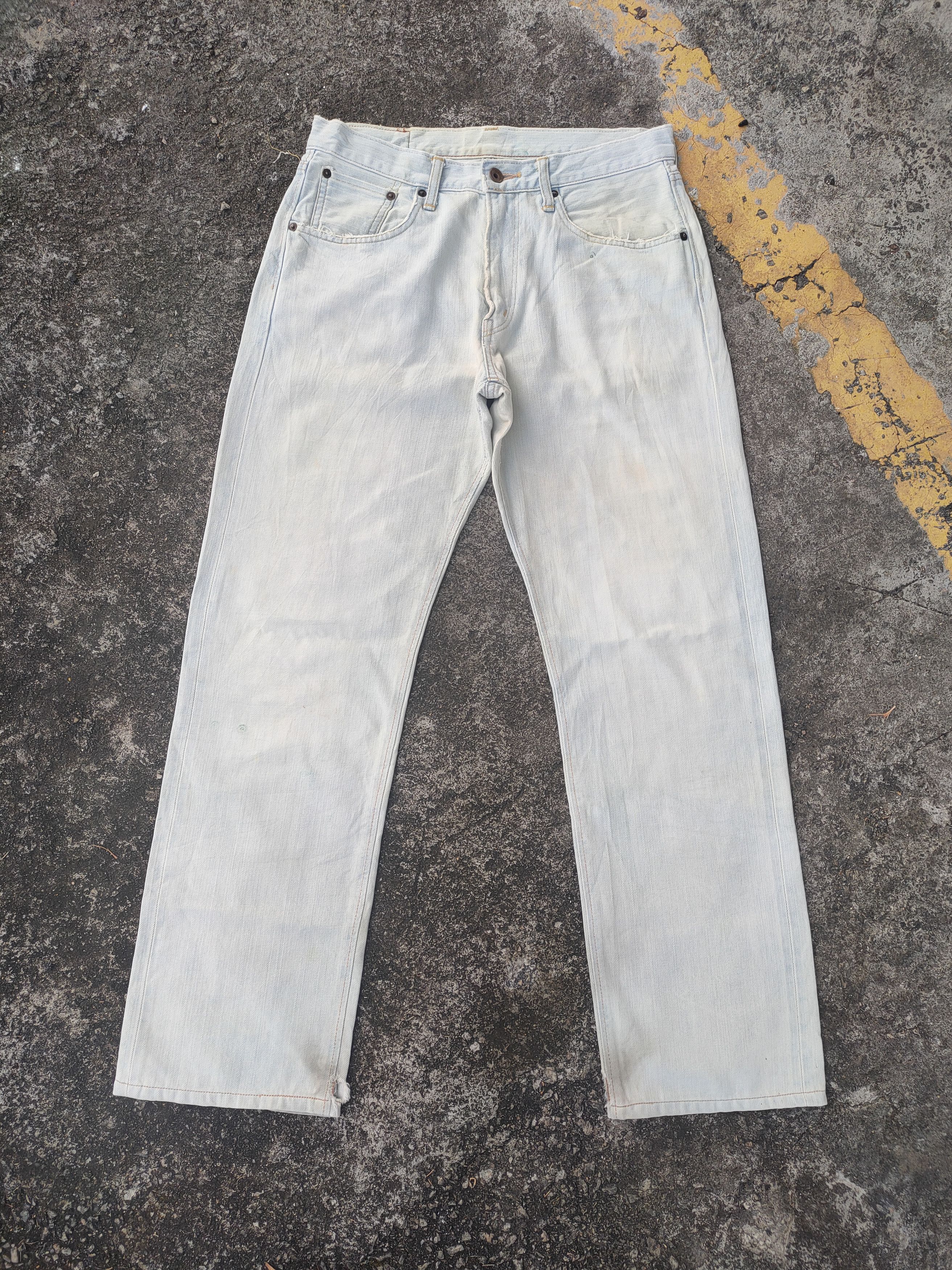 Edwin × Jean × Vintage VINTAGE EDWIN FADED LIGHT BLUE ORANGE TAG JEAN DENIM PANTS Size US 33 - 1 Thumbnail
