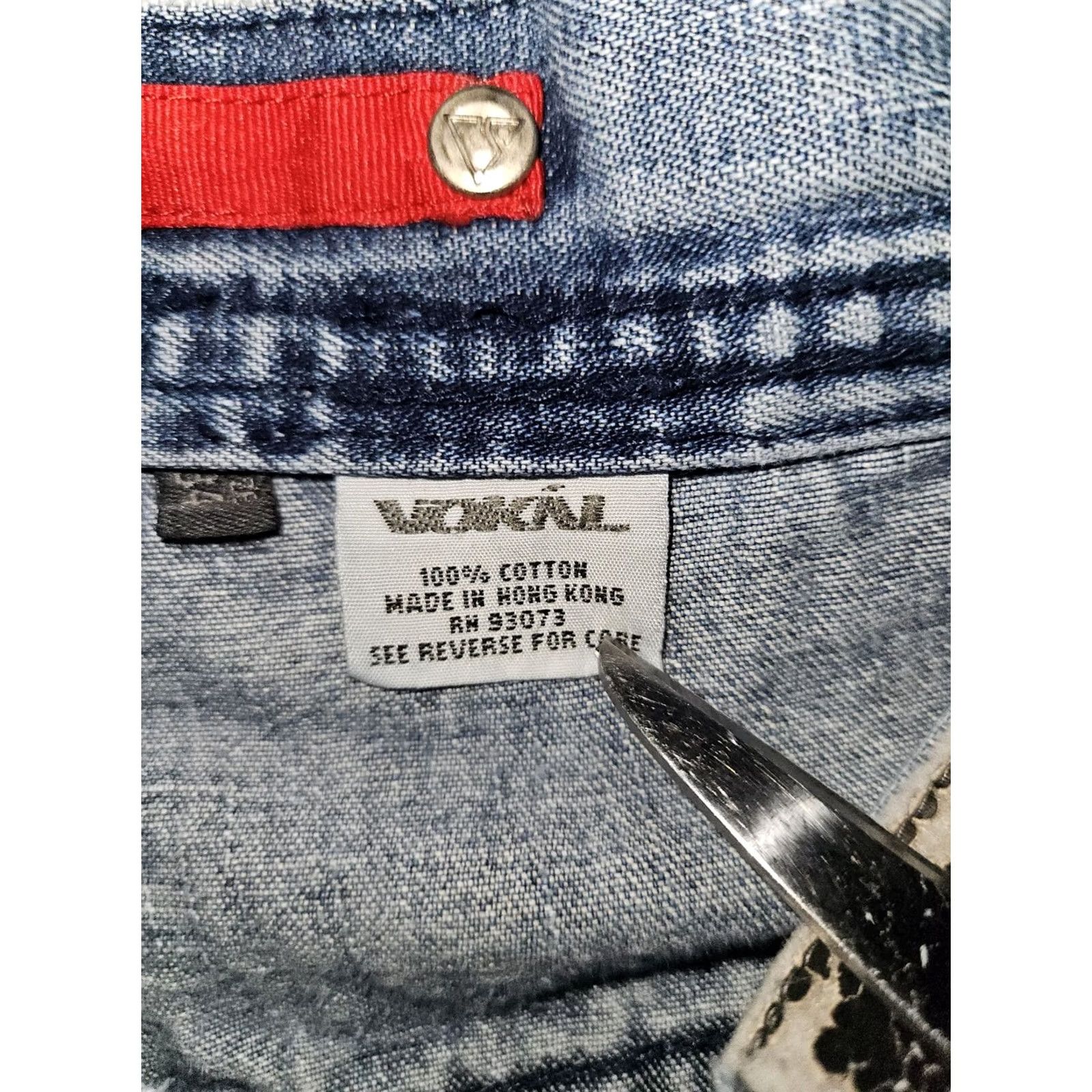 Vintage VINTAGE Vokal Baggy Jeans Men's 34x29.5 Blue High Rise Hip Hop Y2K Hipster Straight 90s Distressed Logo Embroidered Pockets Mens Size US 34 / EU 50 - 2 Thumbnail