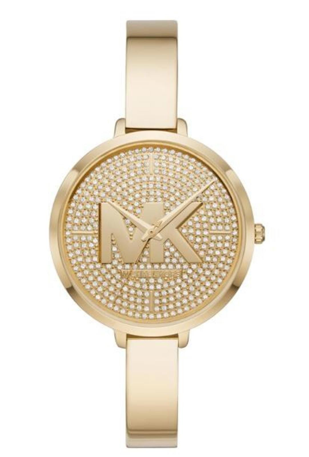 Michael Kors Michael Kors Pave Gold Stainless Crystal Logo Women’s Watch Size ONE SIZE - 1 Thumbnail