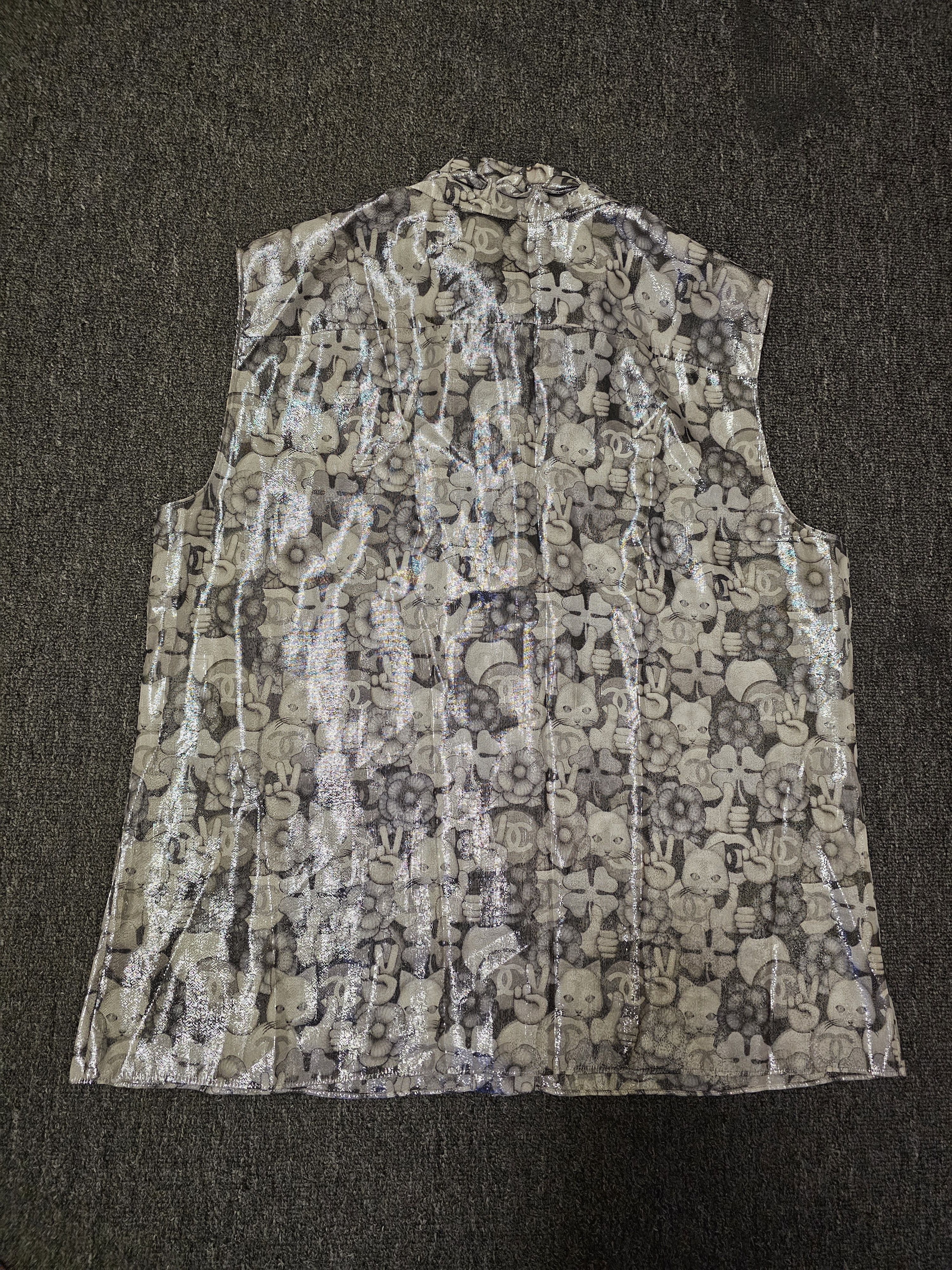 Chanel Chanel women's silks tank tops t shirts size 46 like new Size XL / US 12-14 / IT 48-50 - 4 Thumbnail