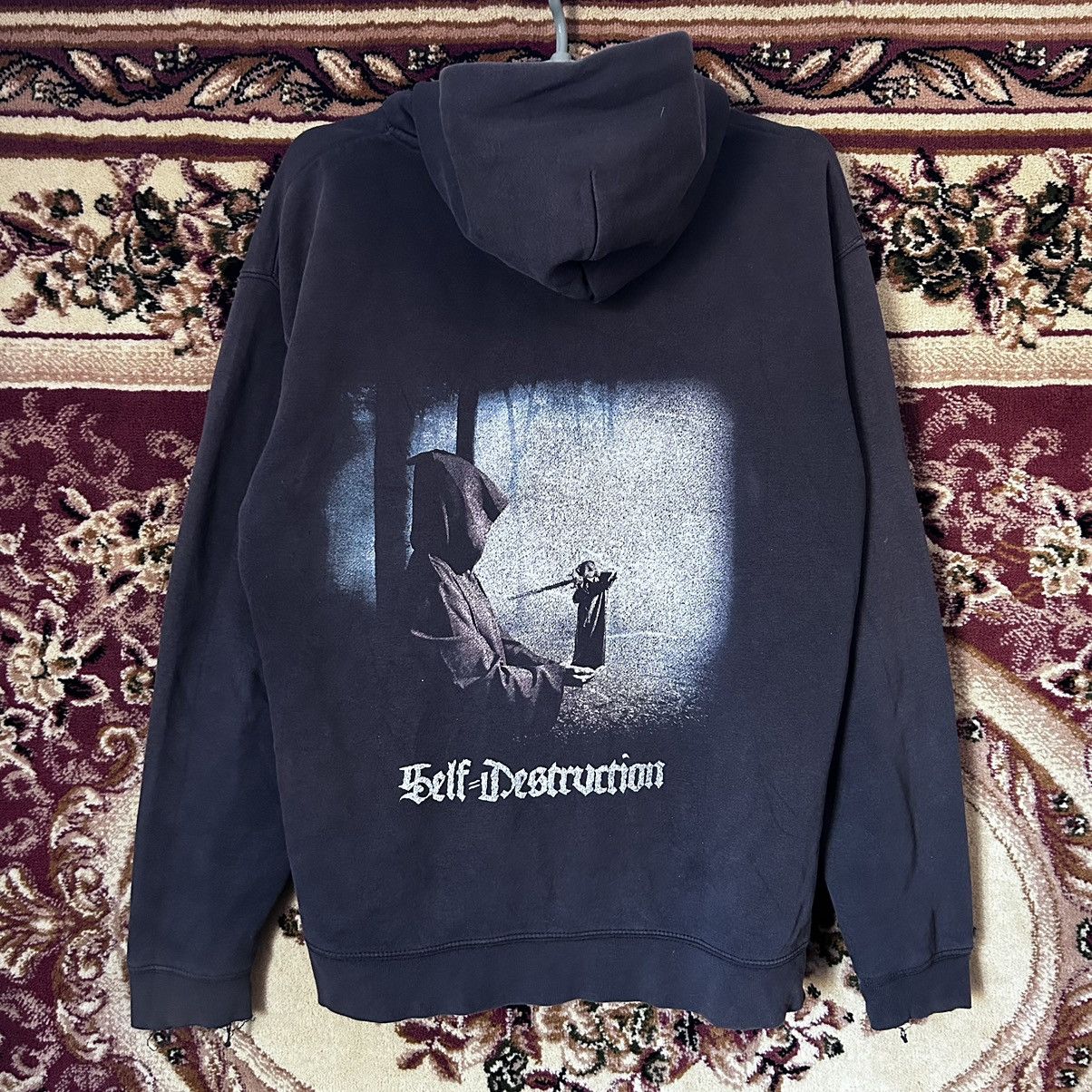 Band Tees × Vintage Vintage Infinitas Metal Band Self-Destruction Zip Hoodie Size US M / EU 48-50 / 2 - 1 Thumbnail