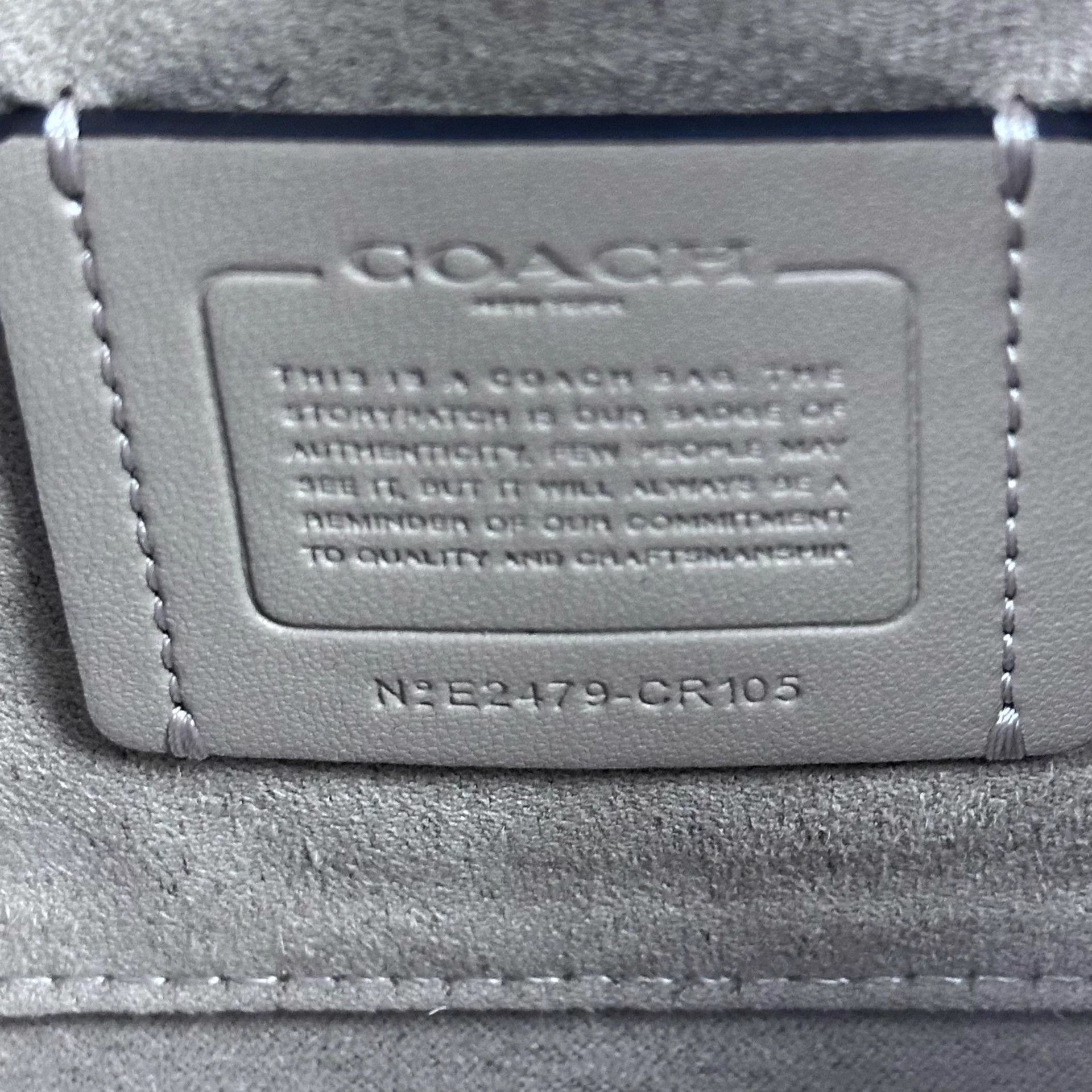 Coach Coach 22 Croc-Embossed Leather Crossbody Slate Gray S Size ONE SIZE - 7 Thumbnail