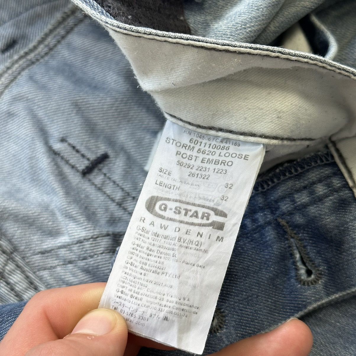 Other G Star Raw Vintage Denim Pants Double Knee Jeans Y2K Hype Size US 32 / EU 48 - 9 Thumbnail